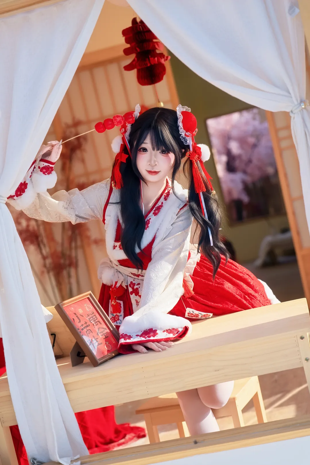 cosplay摄影, 中华风lolita, 新年写真, 雪景人像, 年味氛围感 - 第3张