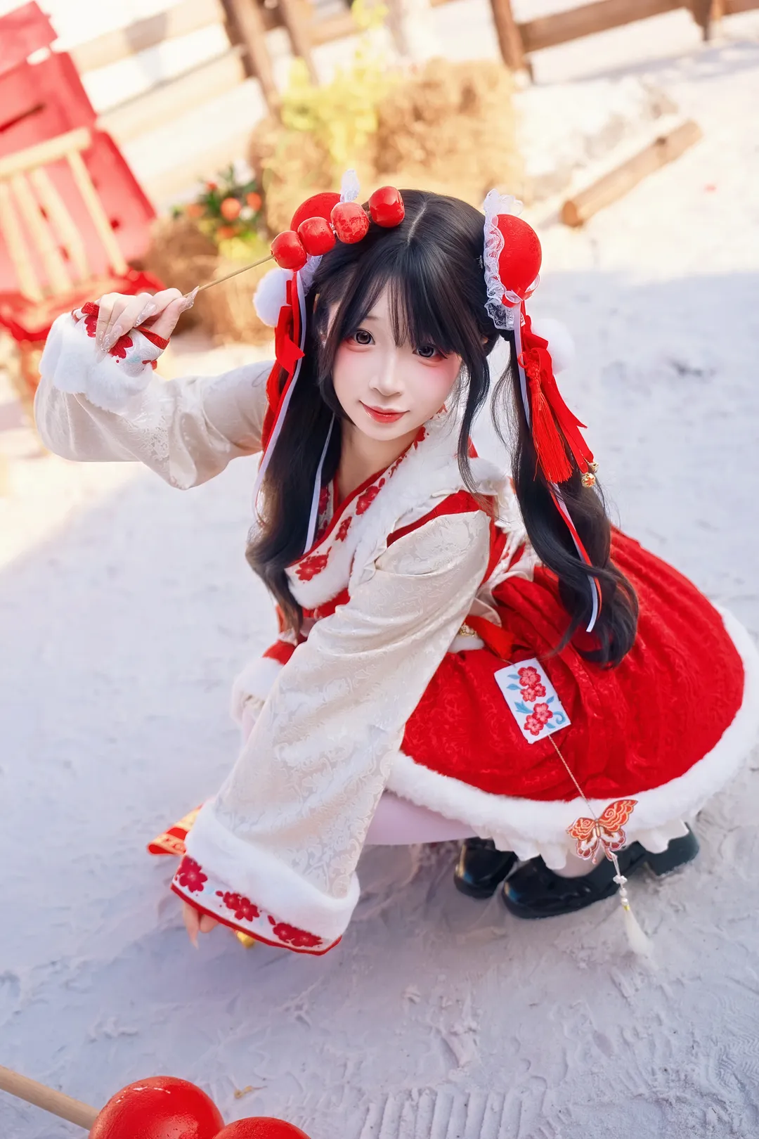 cosplay摄影, 中华风lolita, 新年写真, 雪景人像, 年味氛围感 - 第6张