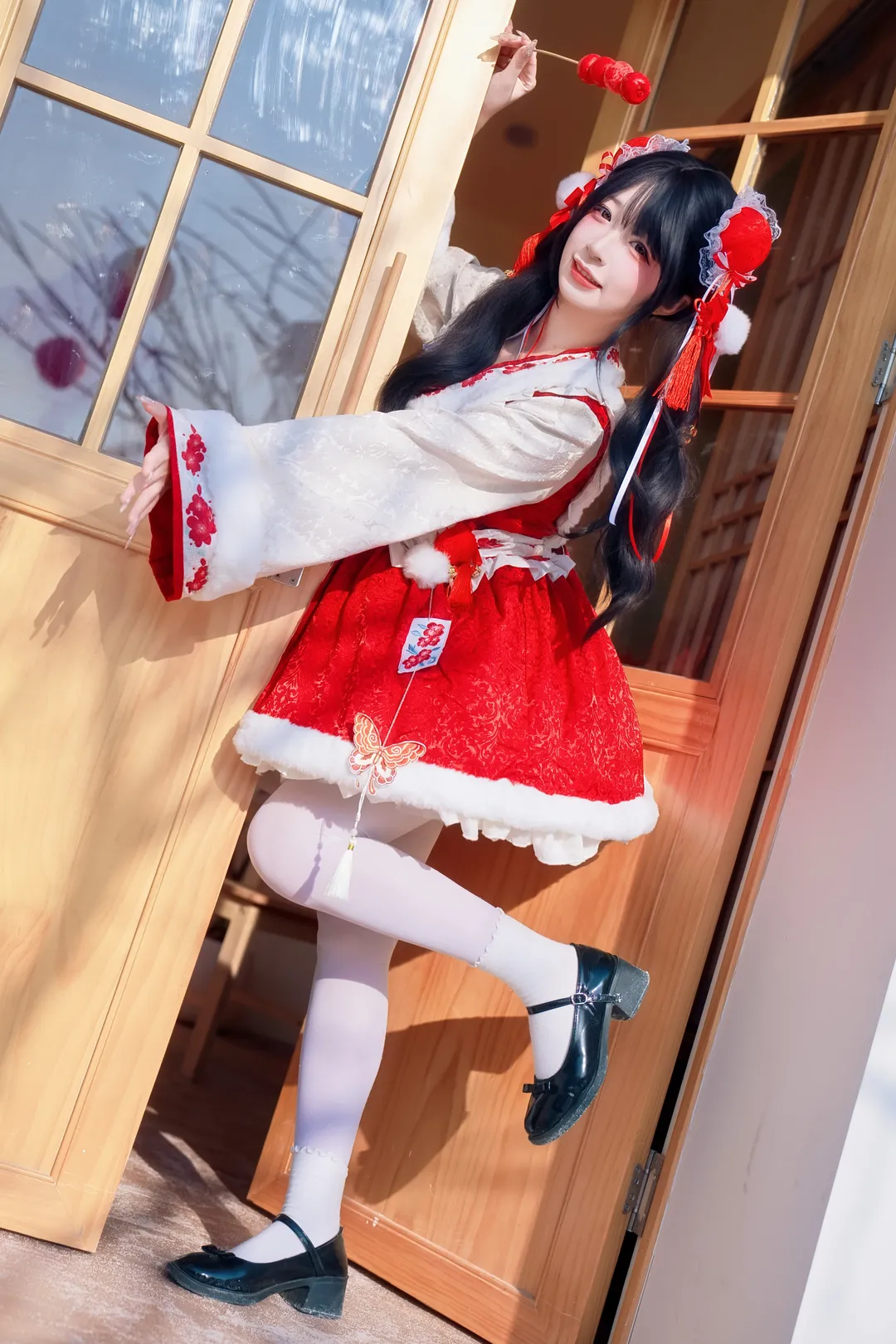 cosplay摄影, 中华风lolita, 新年写真, 雪景人像, 年味氛围感 - 第7张