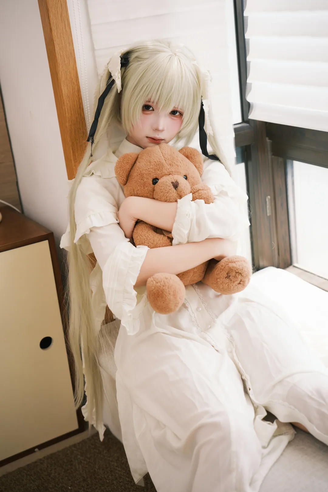二次元撮影, 春日野穹コスプレ, 縁の空, ピクセルケーキ レタッチ, おうちの雰囲気 - 1枚目