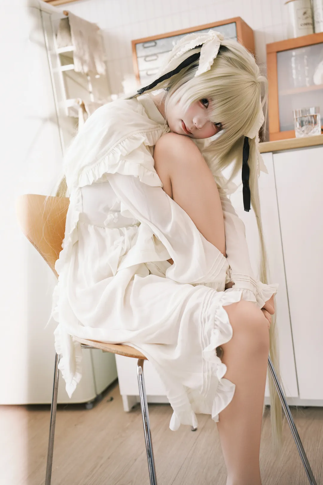 二次元撮影, 春日野穹コスプレ, 縁の空, ピクセルケーキ レタッチ, おうちの雰囲気 - 8枚目