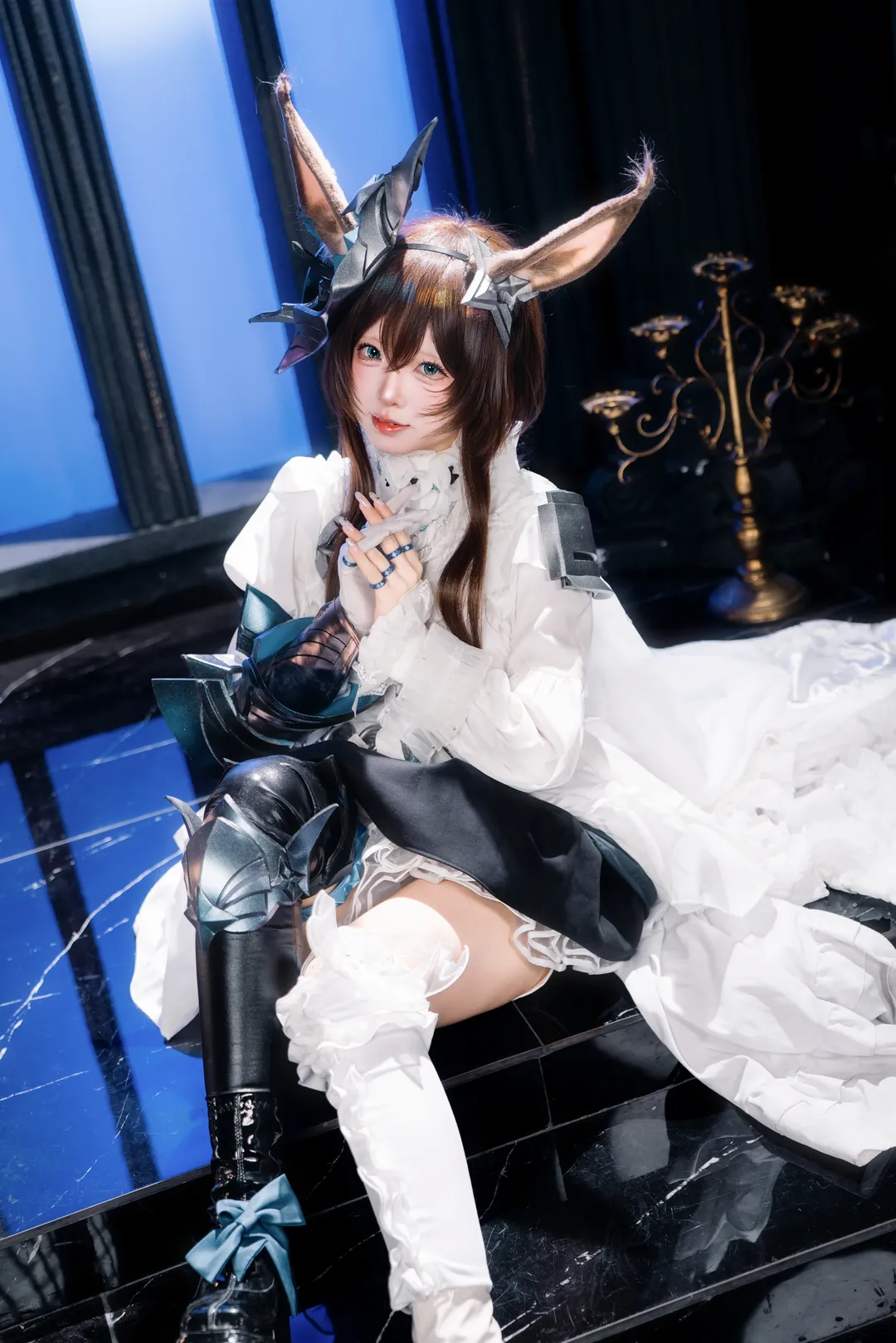 ゴシック風, 二次元コスプレ, アークナイツ, アーミヤ コスプレ, 獣耳娘 - 1枚目
