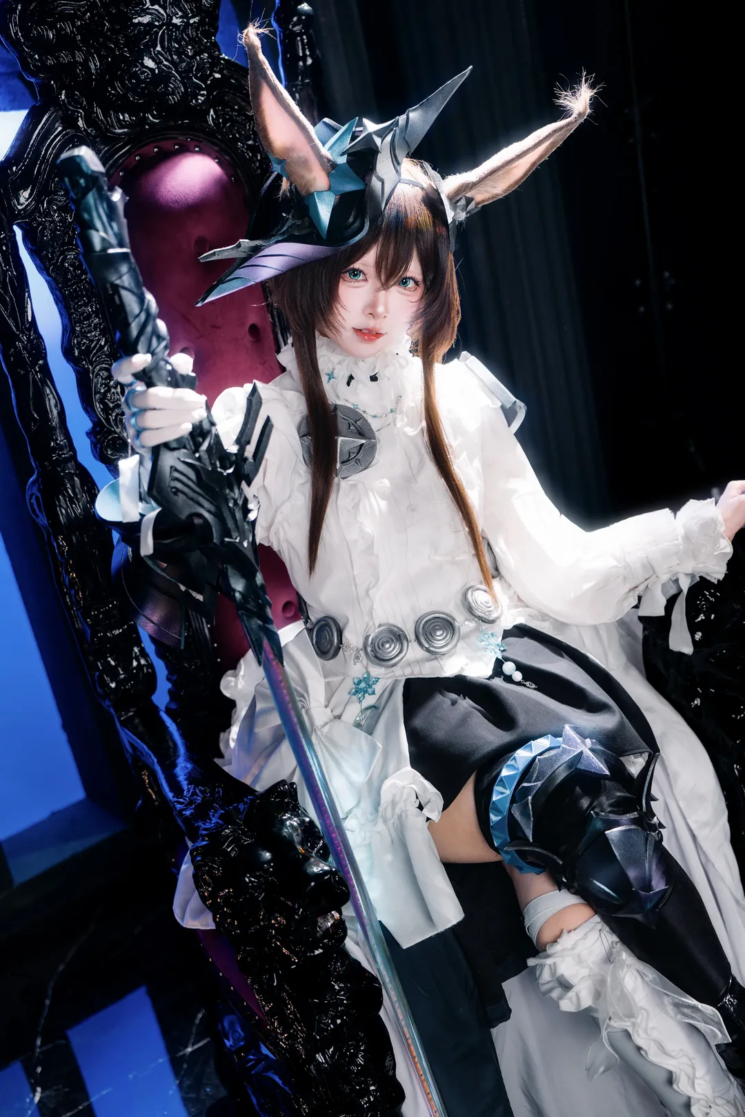 ゴシック風, 二次元コスプレ, アークナイツ, アーミヤ コスプレ, 獣耳娘