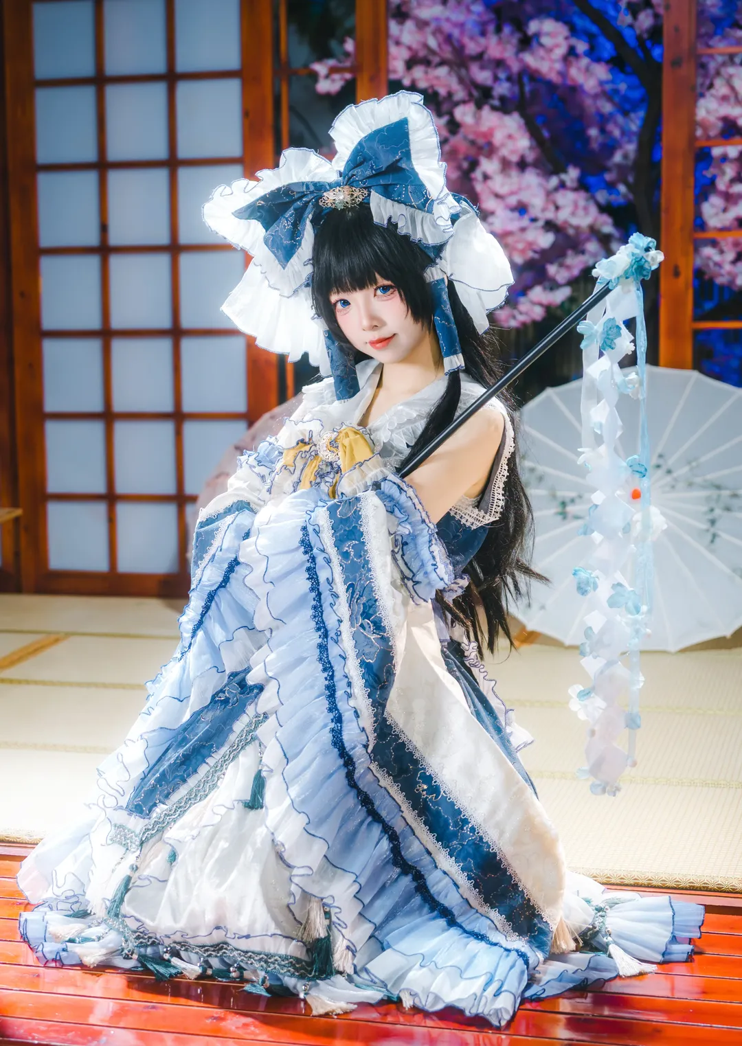 博丽灵梦cos, 东方Project, 巫女cosplay, 二设cos, 和风洛丽塔 - 第2张