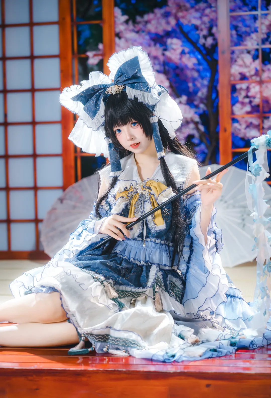 博丽灵梦cos, 东方Project, 巫女cosplay, 二设cos, 和风洛丽塔 - 第4张