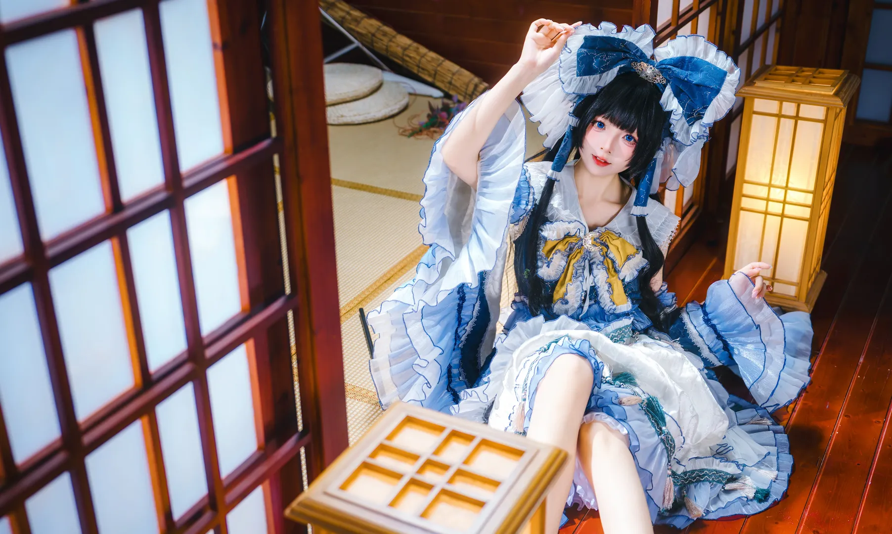 博丽灵梦cos, 东方Project, 巫女cosplay, 二设cos, 和风洛丽塔 - 第5张