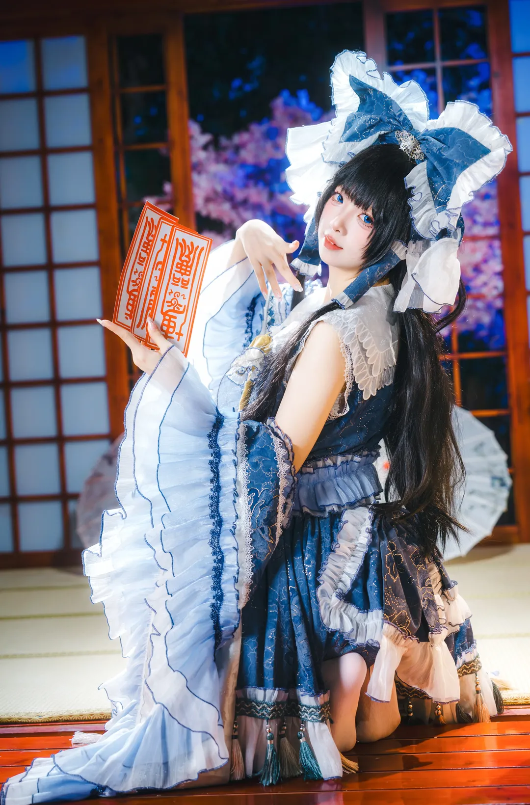 二次元, 博丽灵梦cos, 东方project, cosplay摄影, 和风巫女 - 第2张
