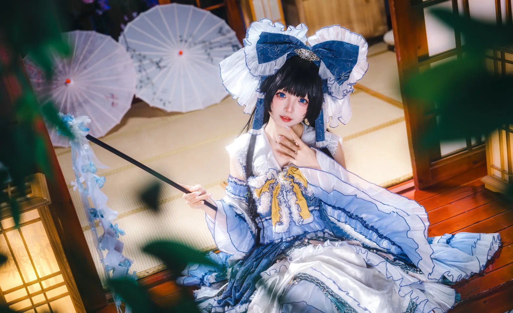 二次元, 博丽灵梦cos, 东方project, cosplay摄影, 和风巫女 - 第3张