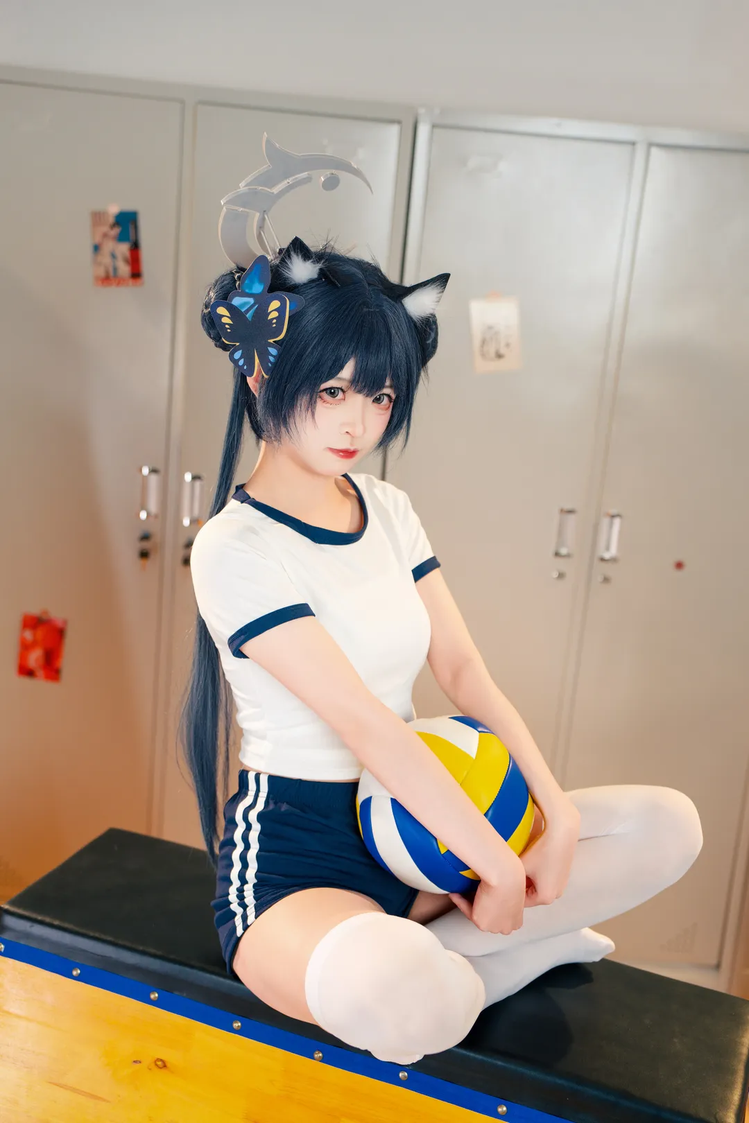 蔚蓝档案, 妃咲cos, 二次元cosplay, 体操服cos, 校园体育风 - 第3张