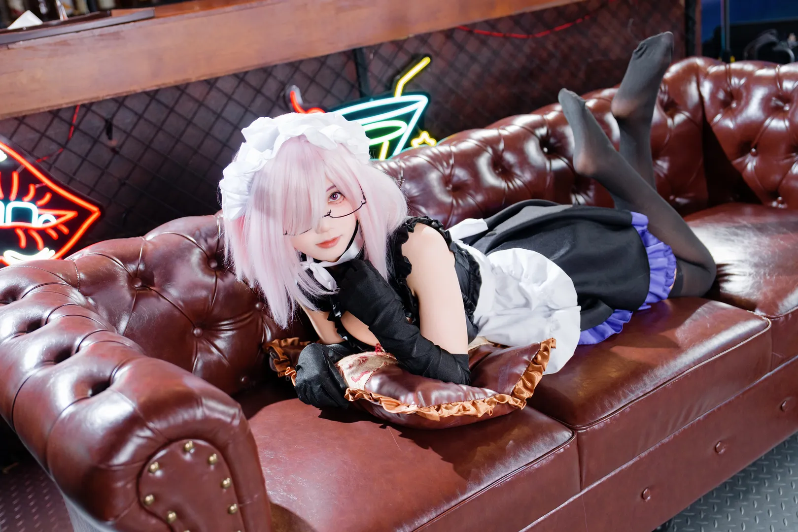 Fate/Grand Order, 女仆装, 像素蛋糕, 玛修cos, 酒吧摄影 - 第4张
