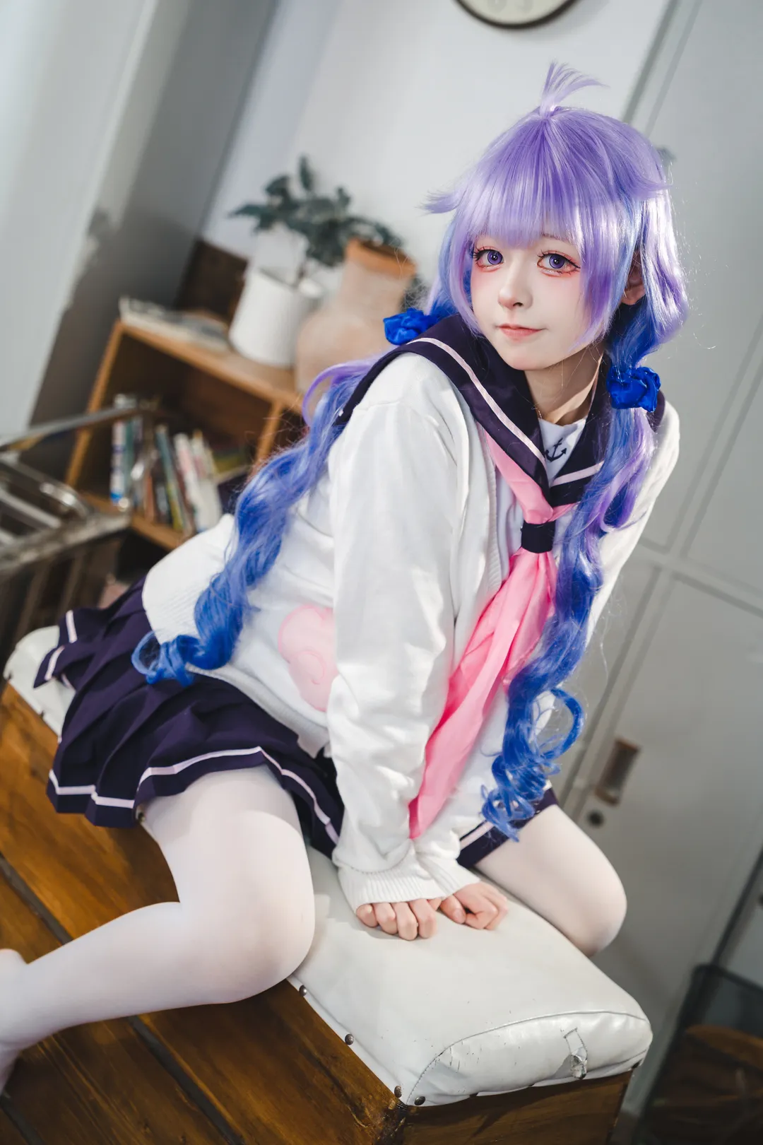 碧蓝航线, 校园cos, 独角兽cos, 动漫cosplay, 教室拍照 - 第4张