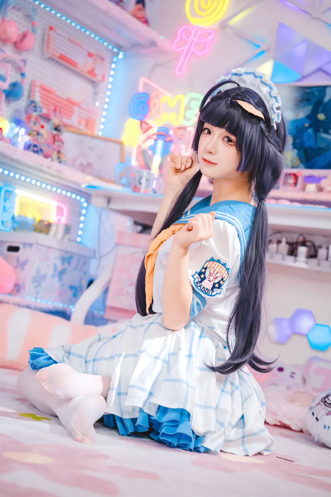 蔚蓝档案, 霞泽美游cos, cosplay分享, 电竞房写真, 二次元日常穿搭 - 第2张