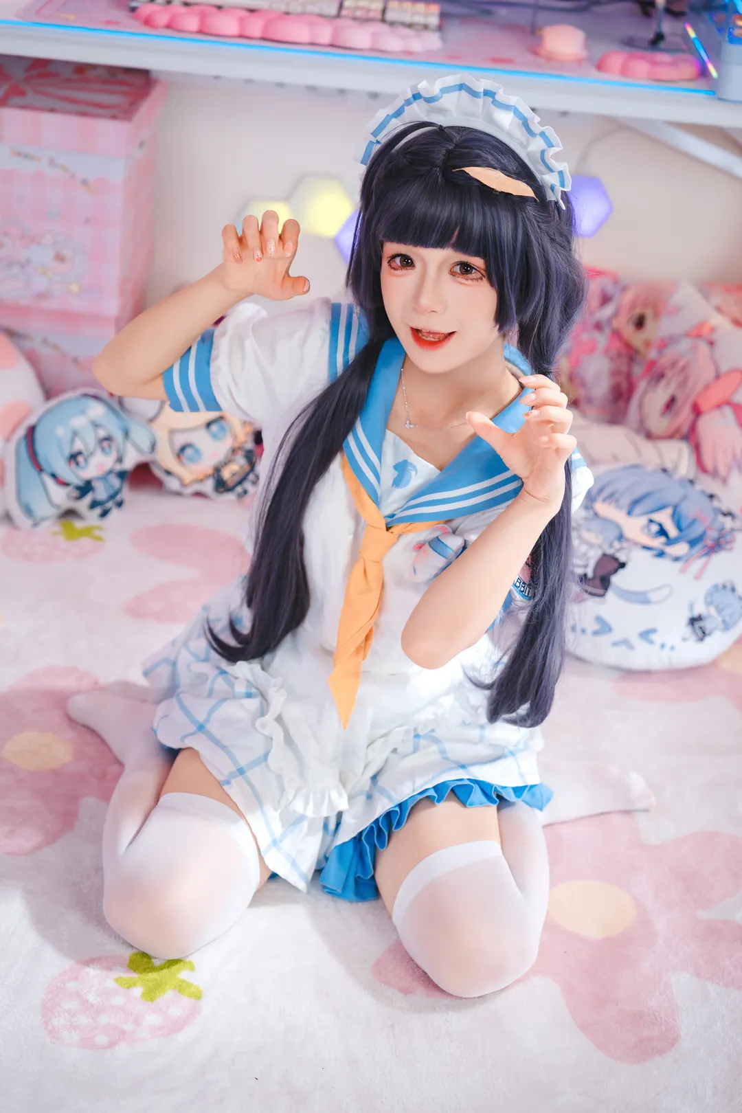 蔚蓝档案, 霞泽美游cos, cosplay分享, 电竞房写真, 二次元日常穿搭 - 第6张