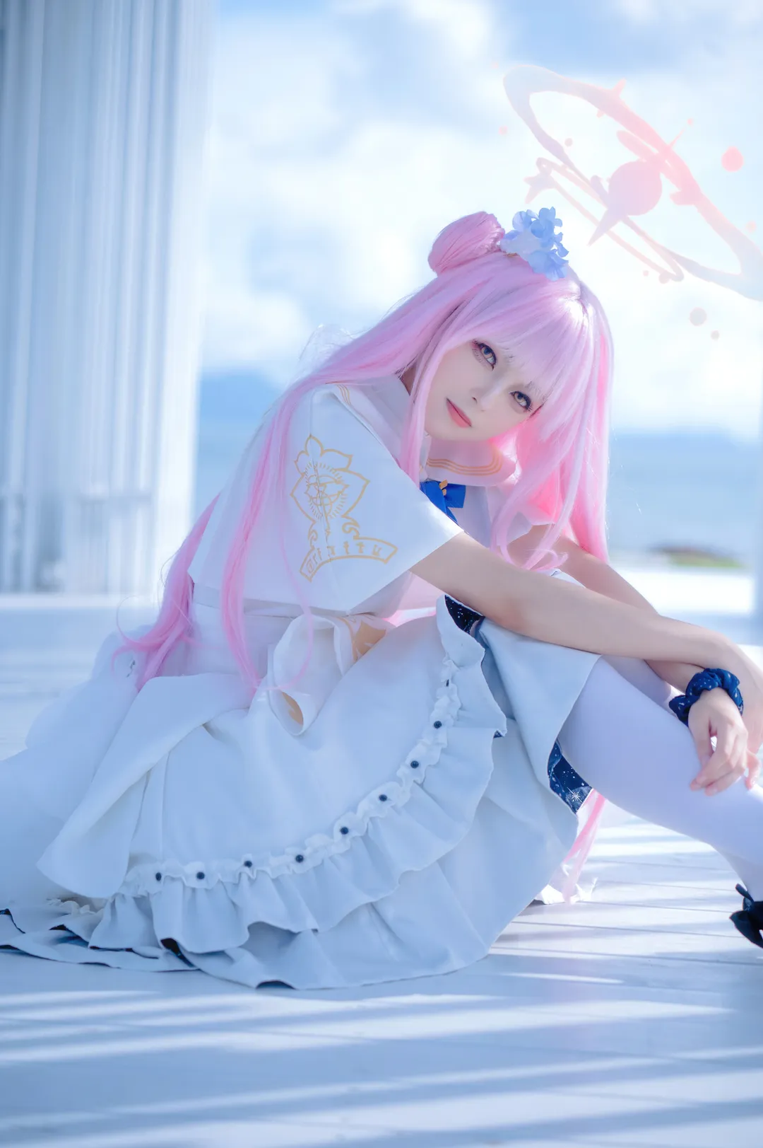 唯美摄影, cosplay, 蔚蓝档案, 少女感, 圣园未花cos