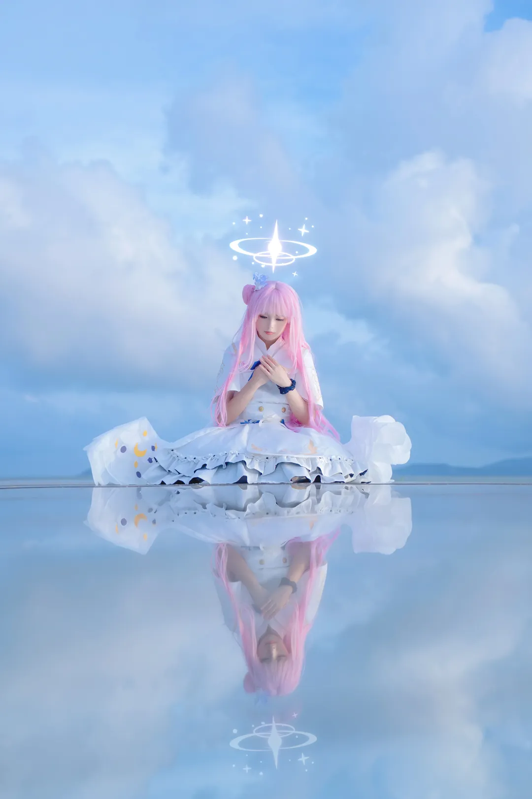 唯美摄影, cosplay, 蔚蓝档案, 少女感, 圣园未花cos - 第2张