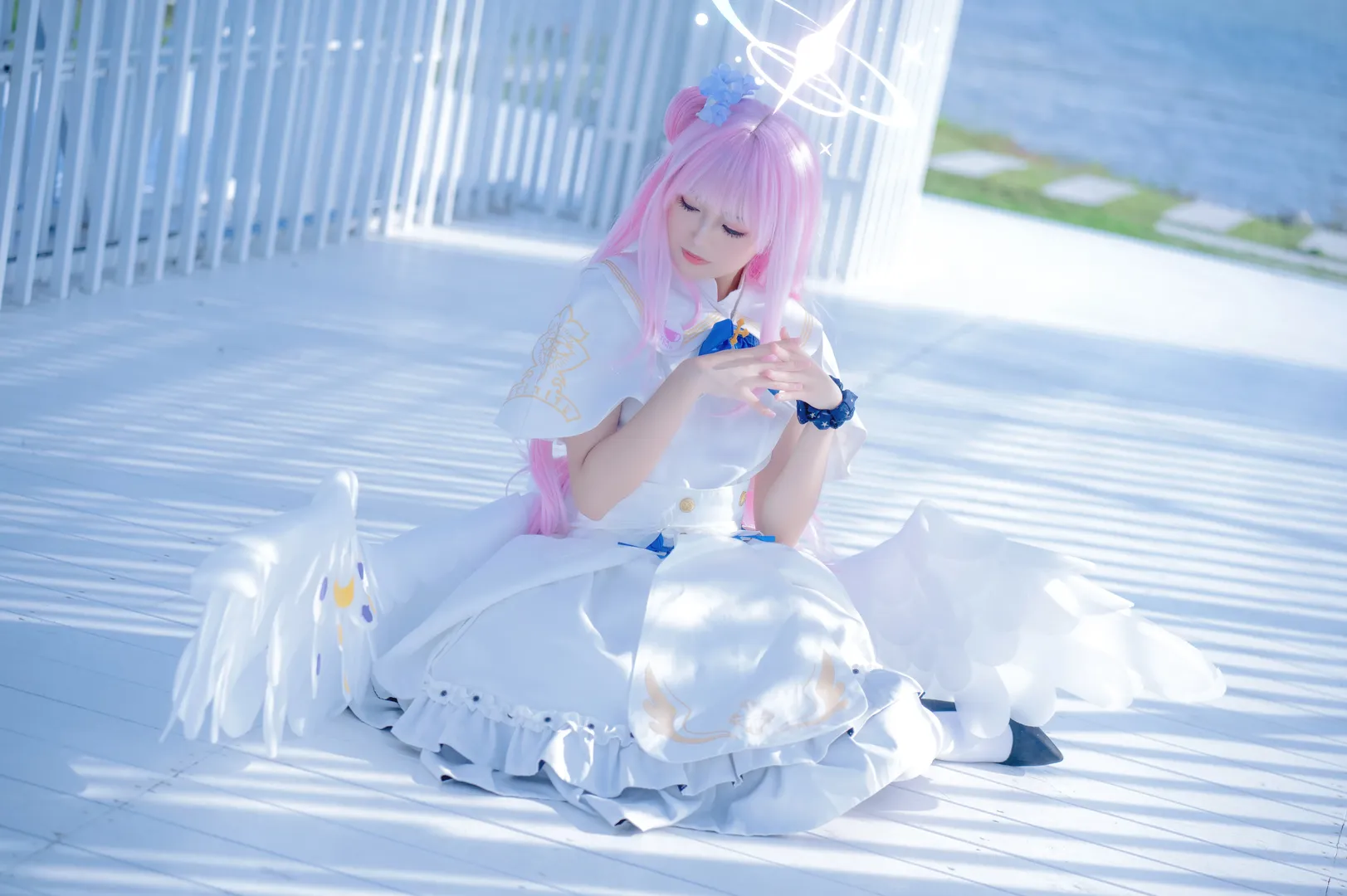 唯美摄影, cosplay, 蔚蓝档案, 少女感, 圣园未花cos - 第3张