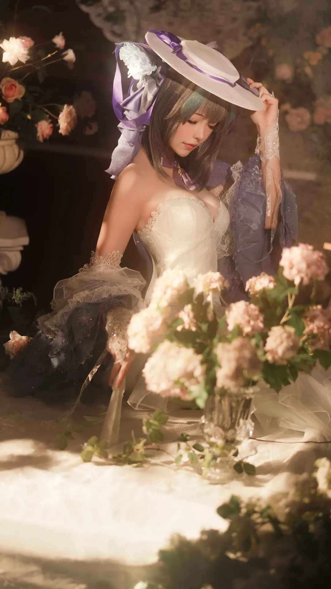 唯美写真, 角色还原, 柴郡cos, 碧蓝航线, 礼服造型 - 第2张