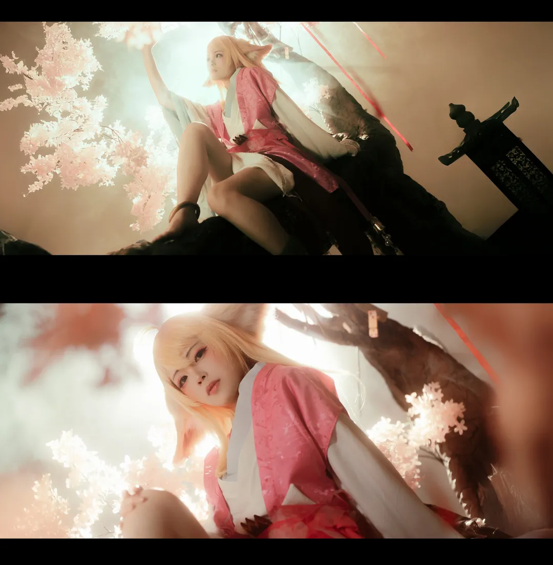 国漫cos, 涂山红红cos, 狐妖小红娘, 光影氛围, cosplay摄影 - 第1张