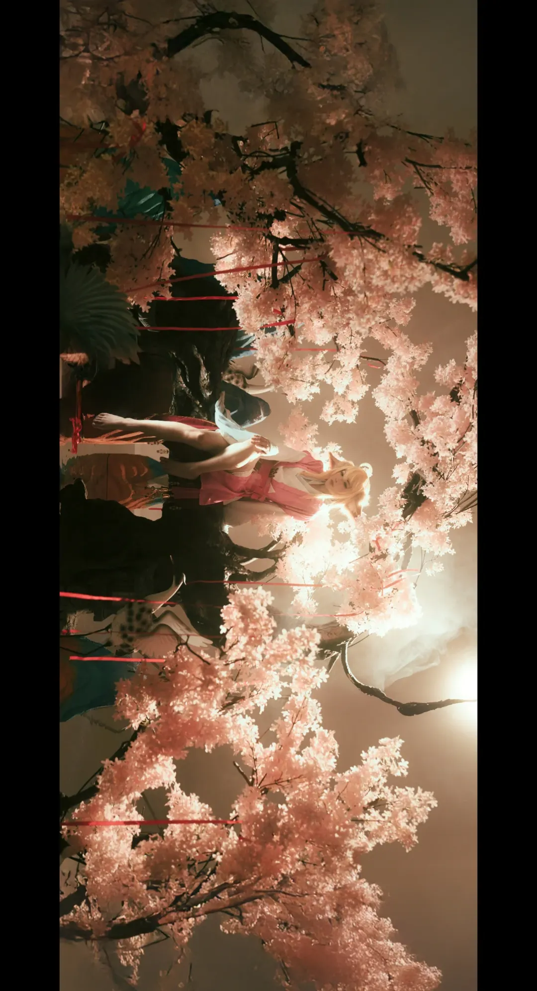 国漫cos, 涂山红红cos, 狐妖小红娘, cosplay摄影, 樱花cos - 第2张