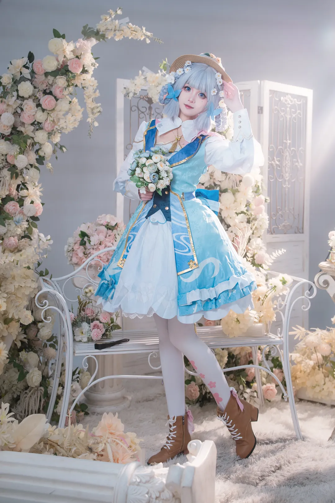 原神, 唯美摄影, 神里绫华cos, 梦幻风格, 角色Cos - 第4张
