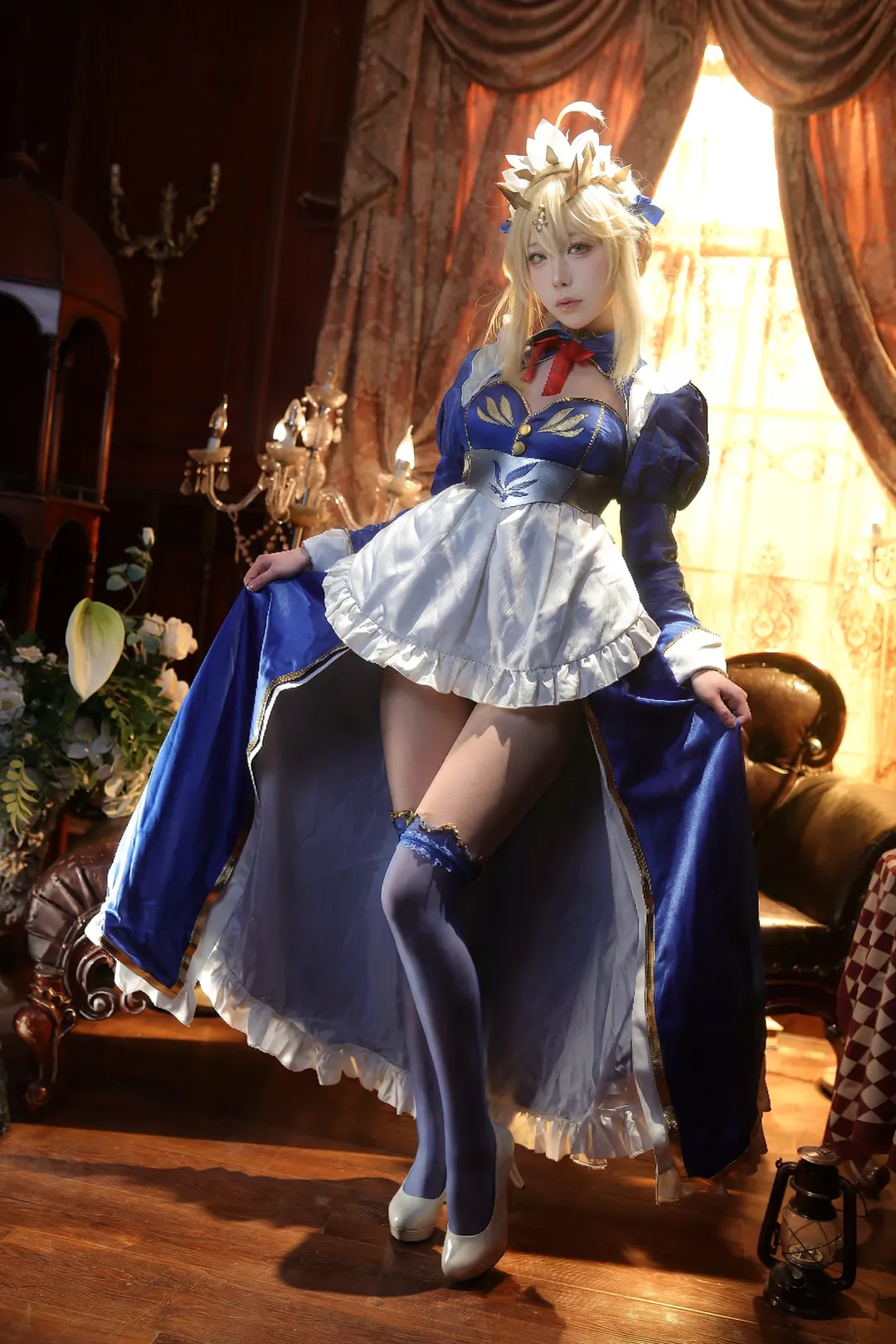 Fate/Grand Order, 阿尔托莉雅cos, 女仆装, 白枪呆cos, FGOcosplay - 第1张