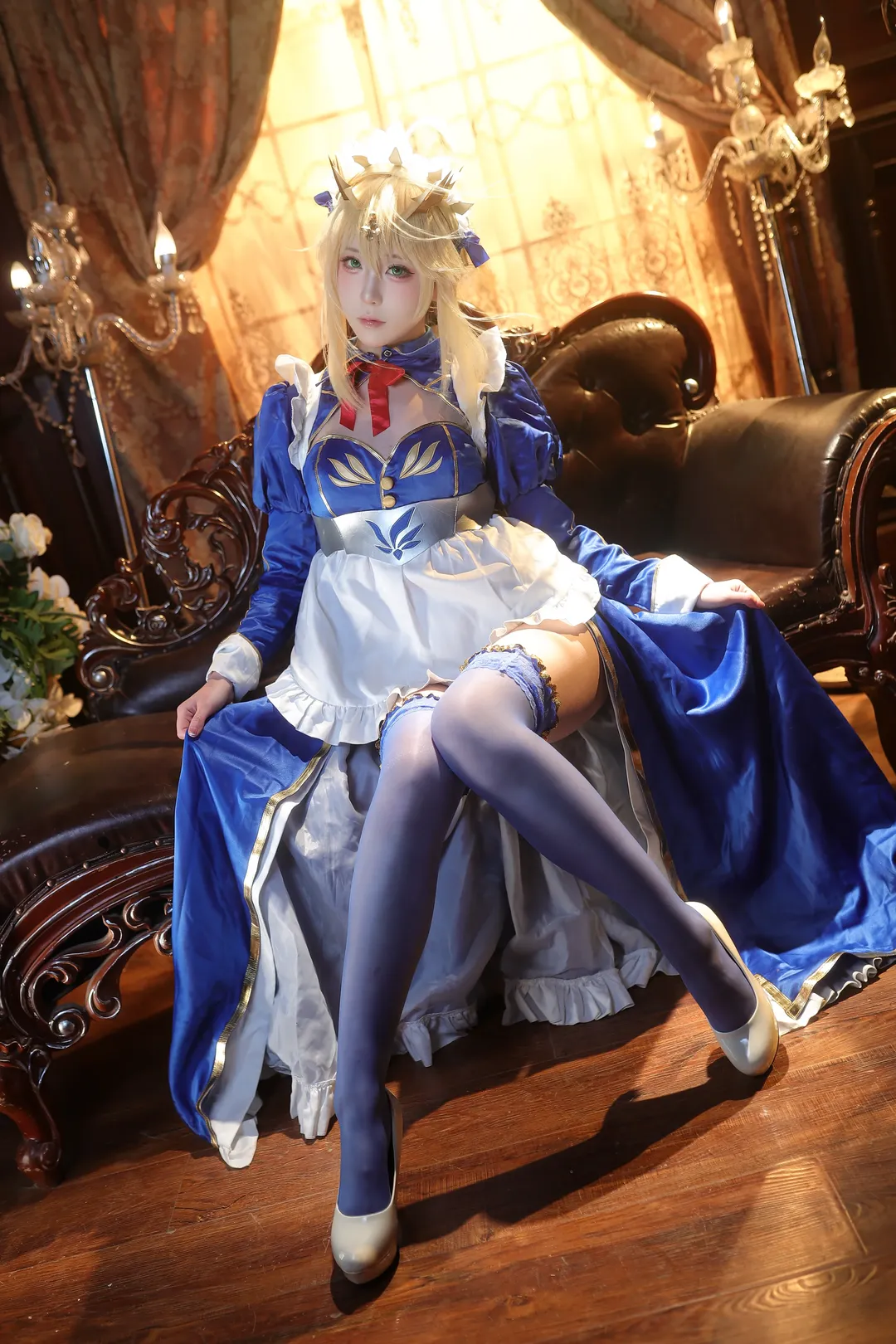 Fate/Grand Order, 阿尔托莉雅cos, 女仆装, 白枪呆cos, FGOcosplay - 第2张