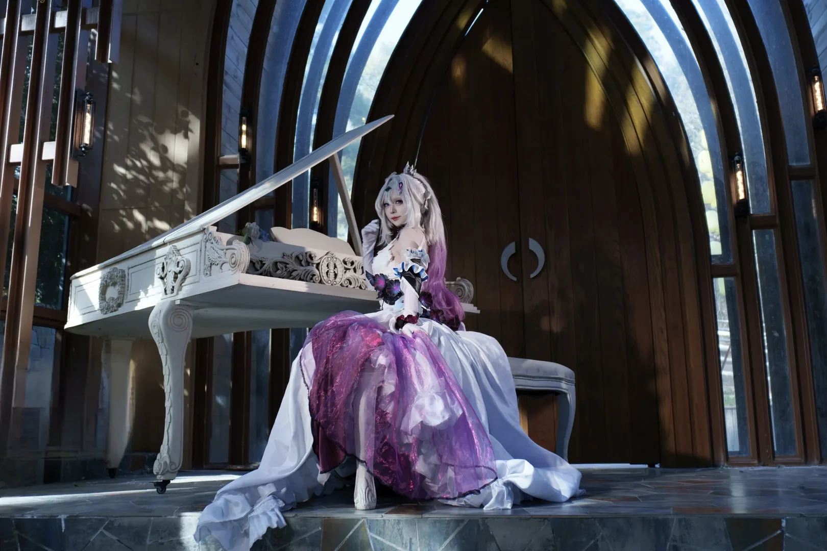 崩壊 3rd, キアナコスプレ, 二次元コスプレ写真, 終焉の律者, 花嫁コスプレ - 2枚目