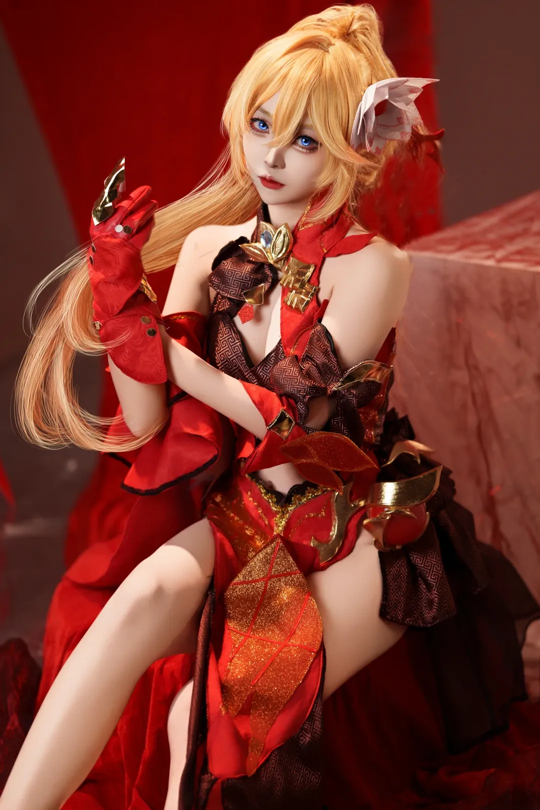 崩坏3, 二次元, cosplay, 旗袍, 幽兰黛尔cos