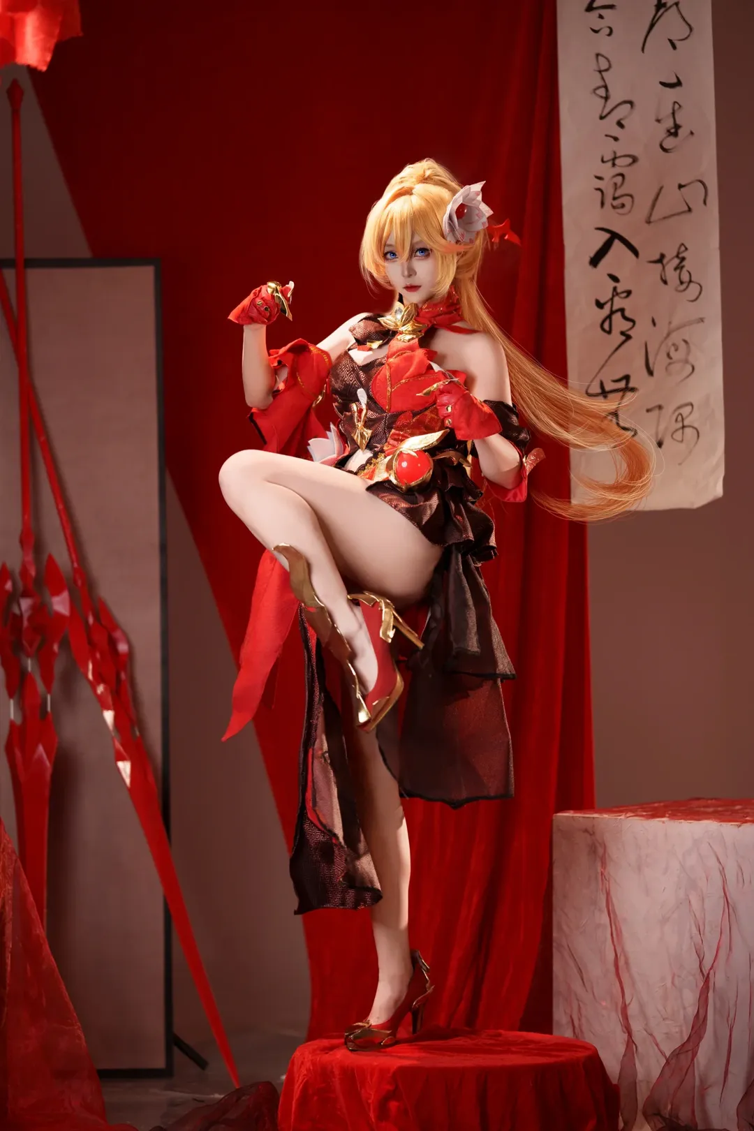 崩坏3, 二次元, cosplay, 旗袍, 幽兰黛尔cos - 第2张