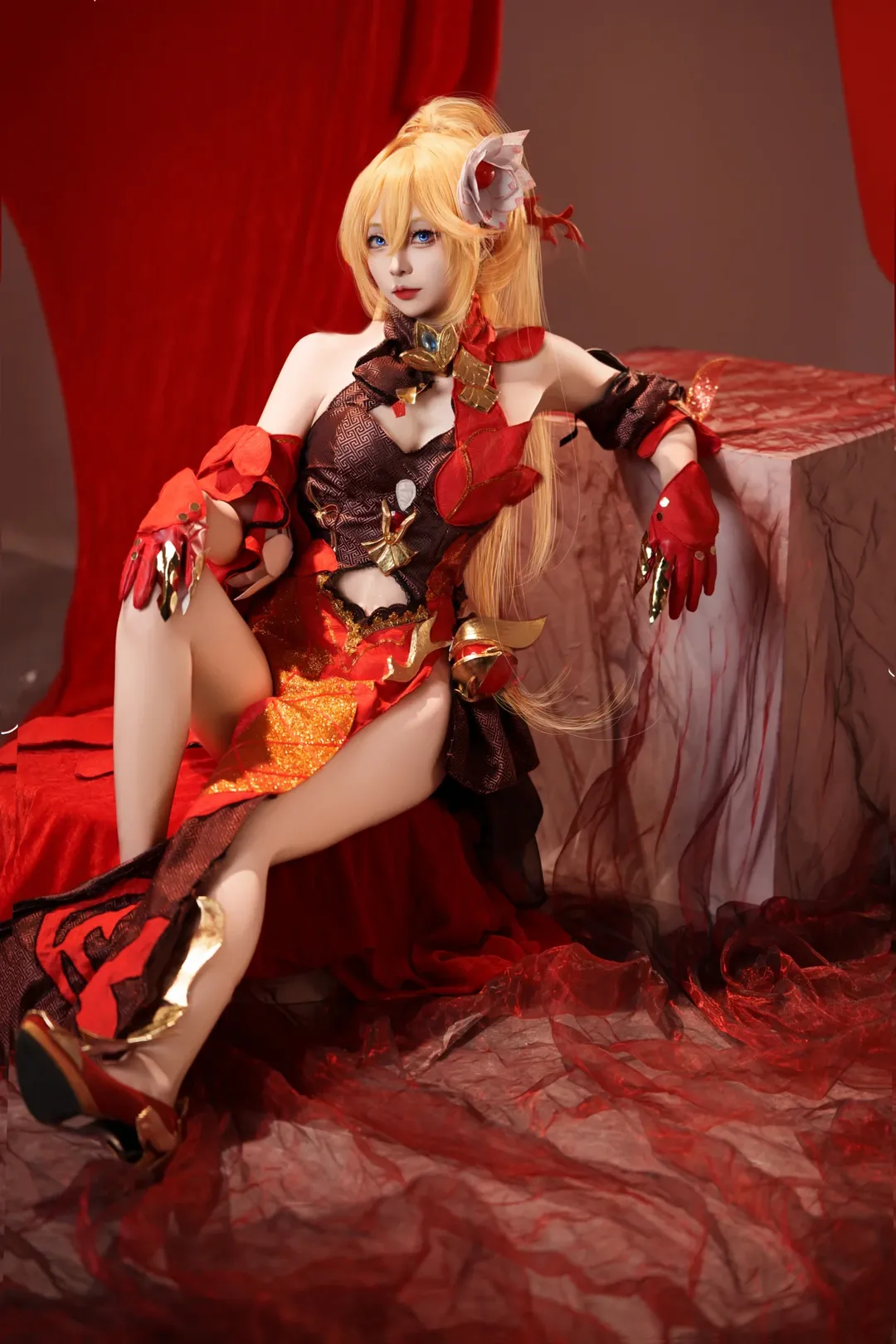 崩坏3, 二次元, cosplay, 旗袍, 幽兰黛尔cos - 第4张