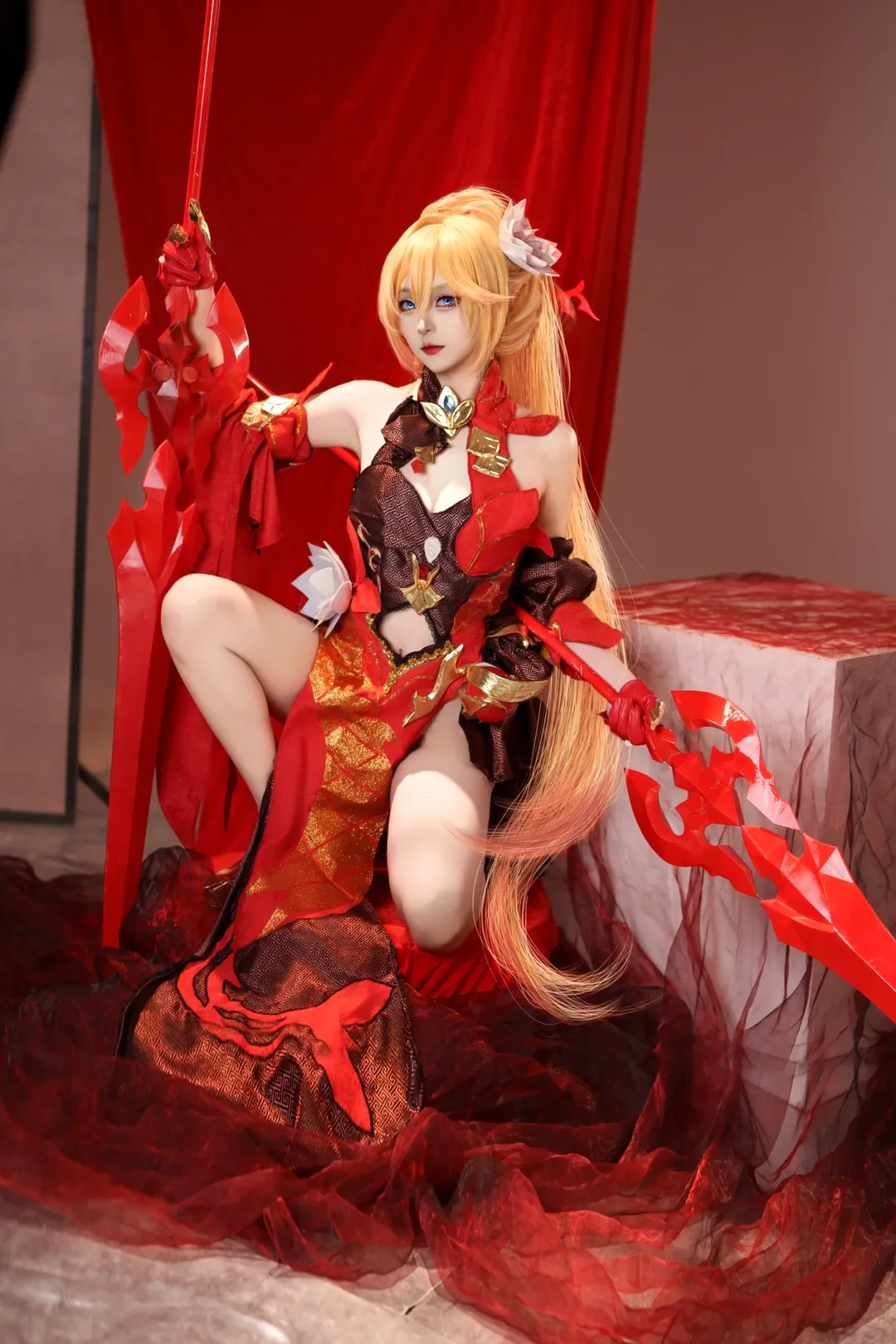 崩坏3, 二次元, cosplay, 旗袍, 幽兰黛尔cos - 第5张