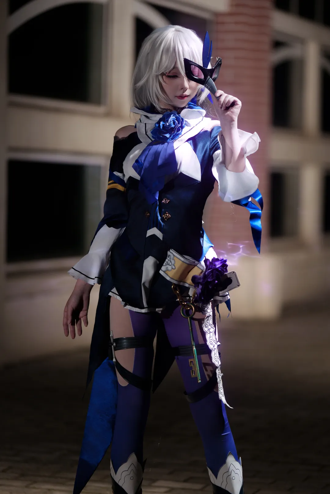 崩坏3, 二次元, cosplay正片, 夜景摄影, 卡莲cos - 第4张