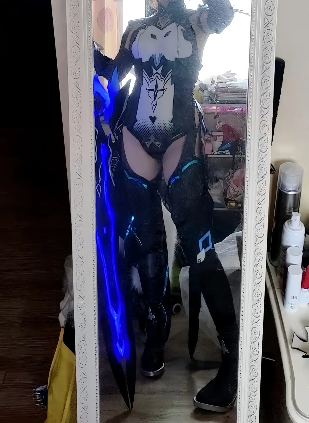 崩壞3, 幽蘭黛爾cos, 機甲裝甲cosplay, 二次元試衣, 發光武器道具