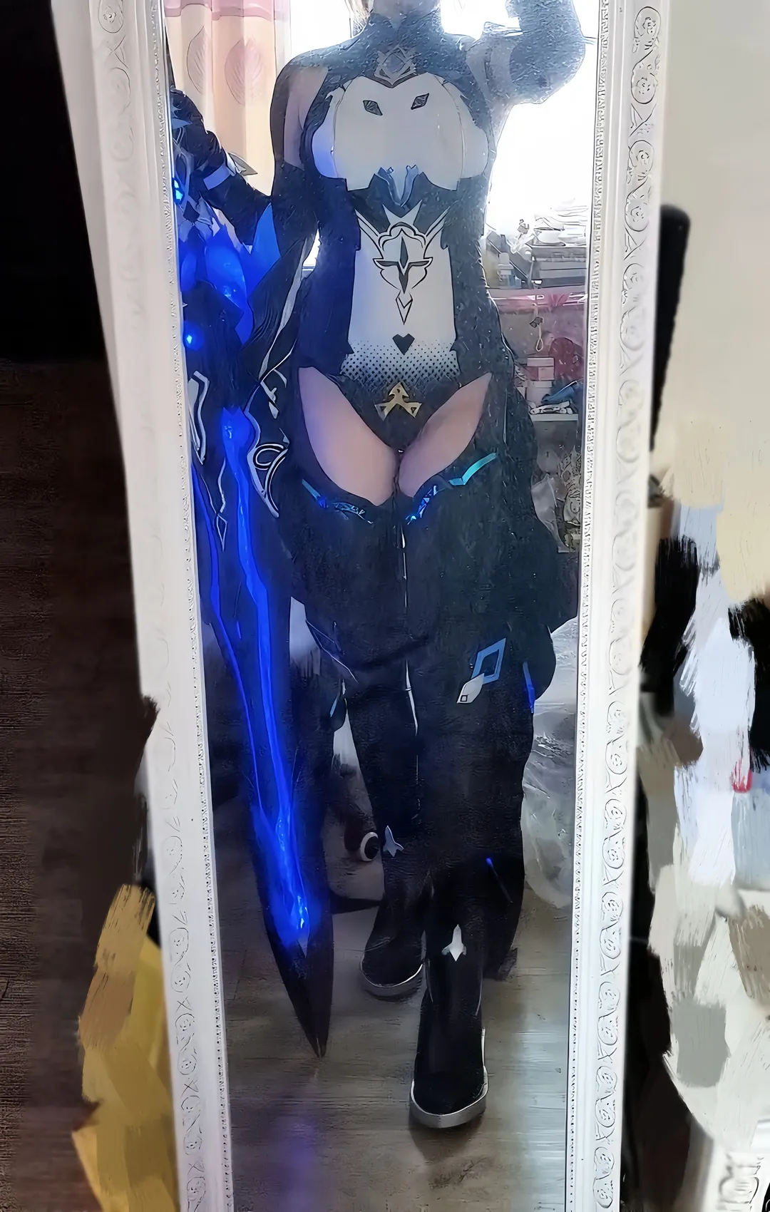 崩坏3, 幽兰黛尔cos, 机甲装甲cosplay, 二次元试衣, 发光武器道具 - 第4张