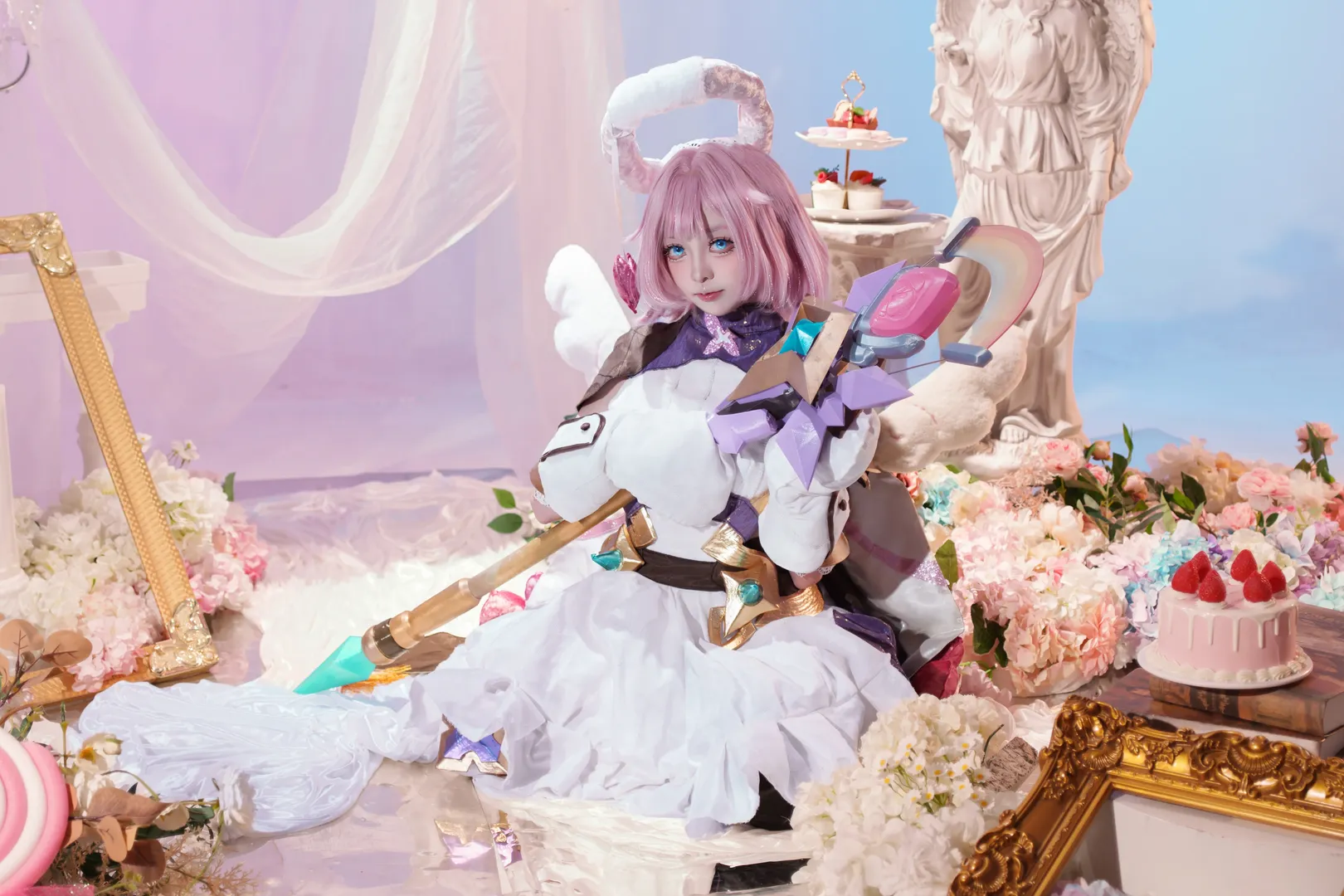 爱莉希雅cos, 崩坏3, 二次元, cosplay正片, 妖精爱莉 - 第3张