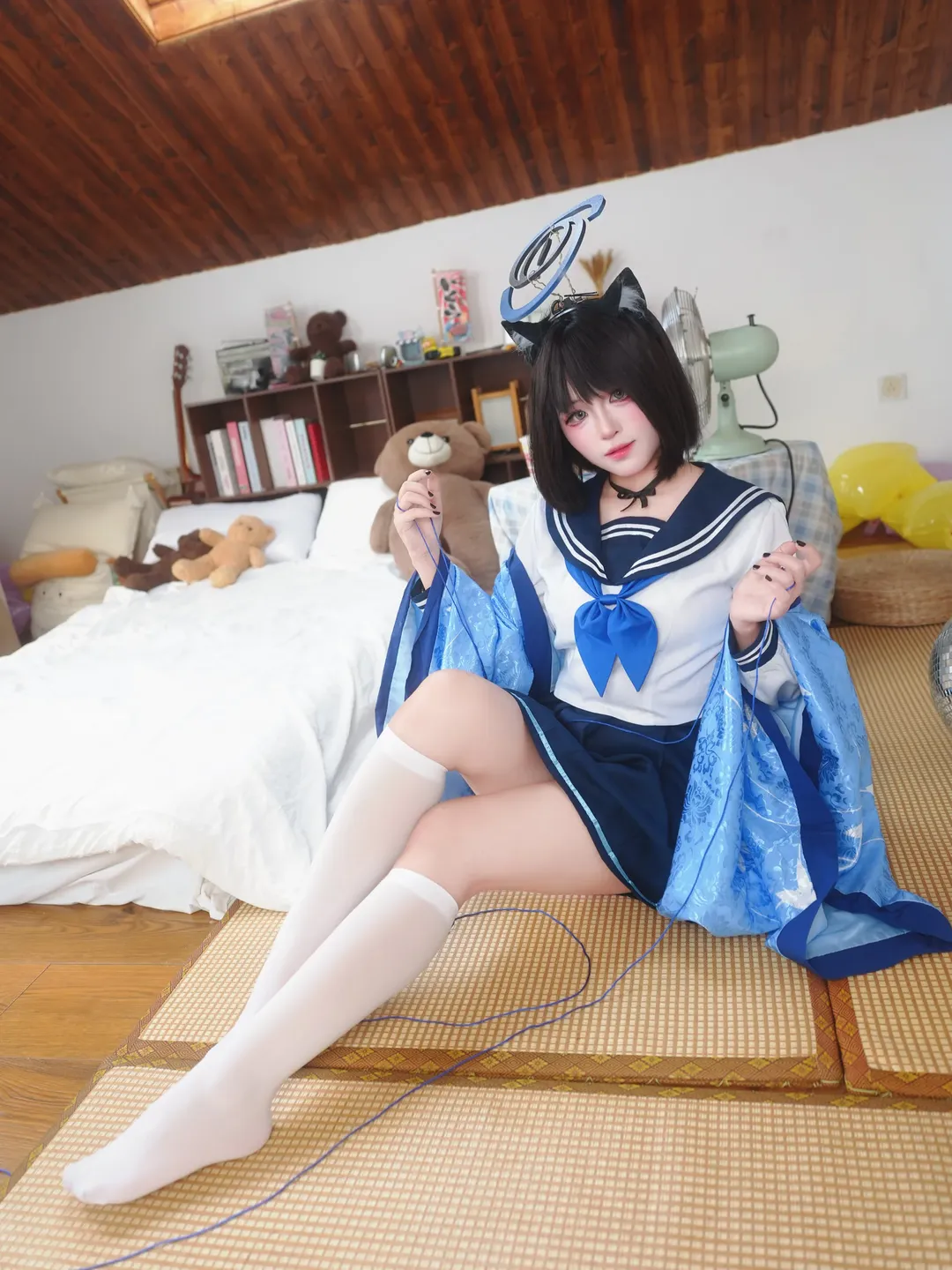 二次元撮影, ブルーアーカイブ, 桐生キキョウ コスプレ, コスプレシェア, 猫娘の日常 - 2枚目