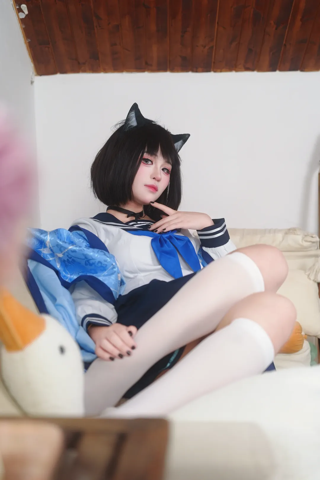二次元撮影, ブルーアーカイブ, 桐生キキョウ コスプレ, コスプレシェア, 猫娘の日常 - 5枚目