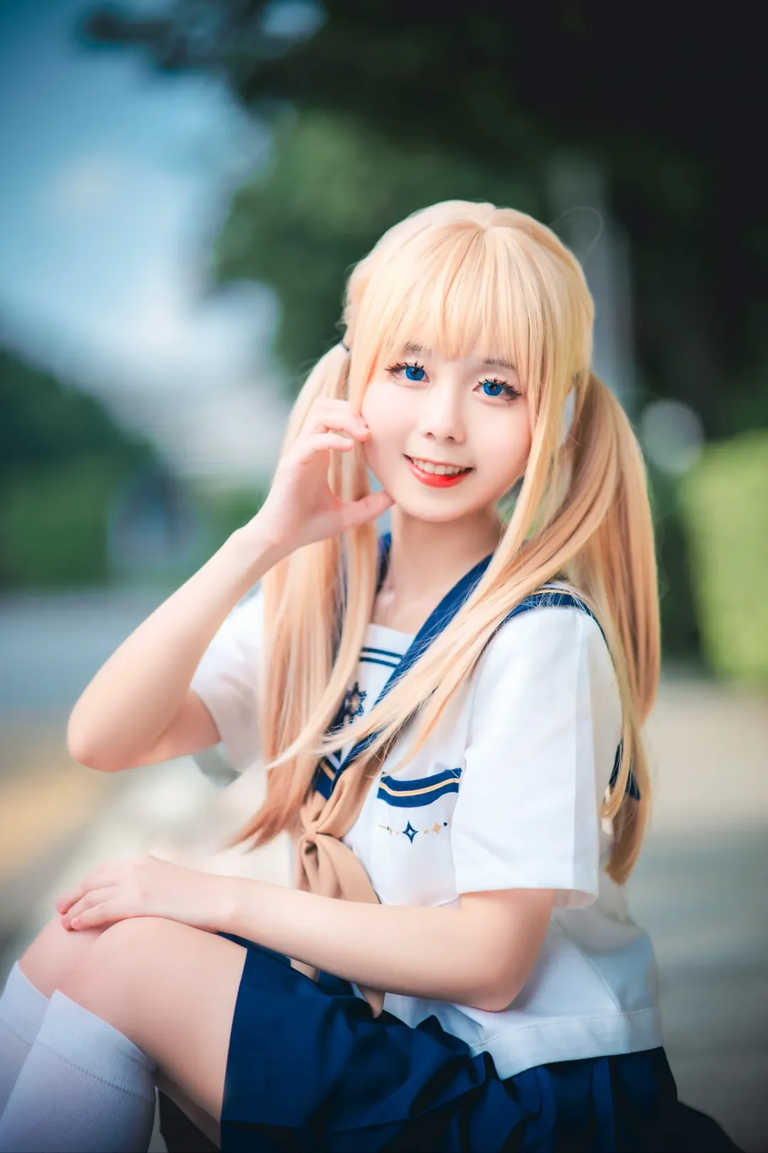 Convention photos, JK uniform photoshoot, Guangzhou CICF, Japanese-style aesthetic, Cute girl cosplay - Image 3