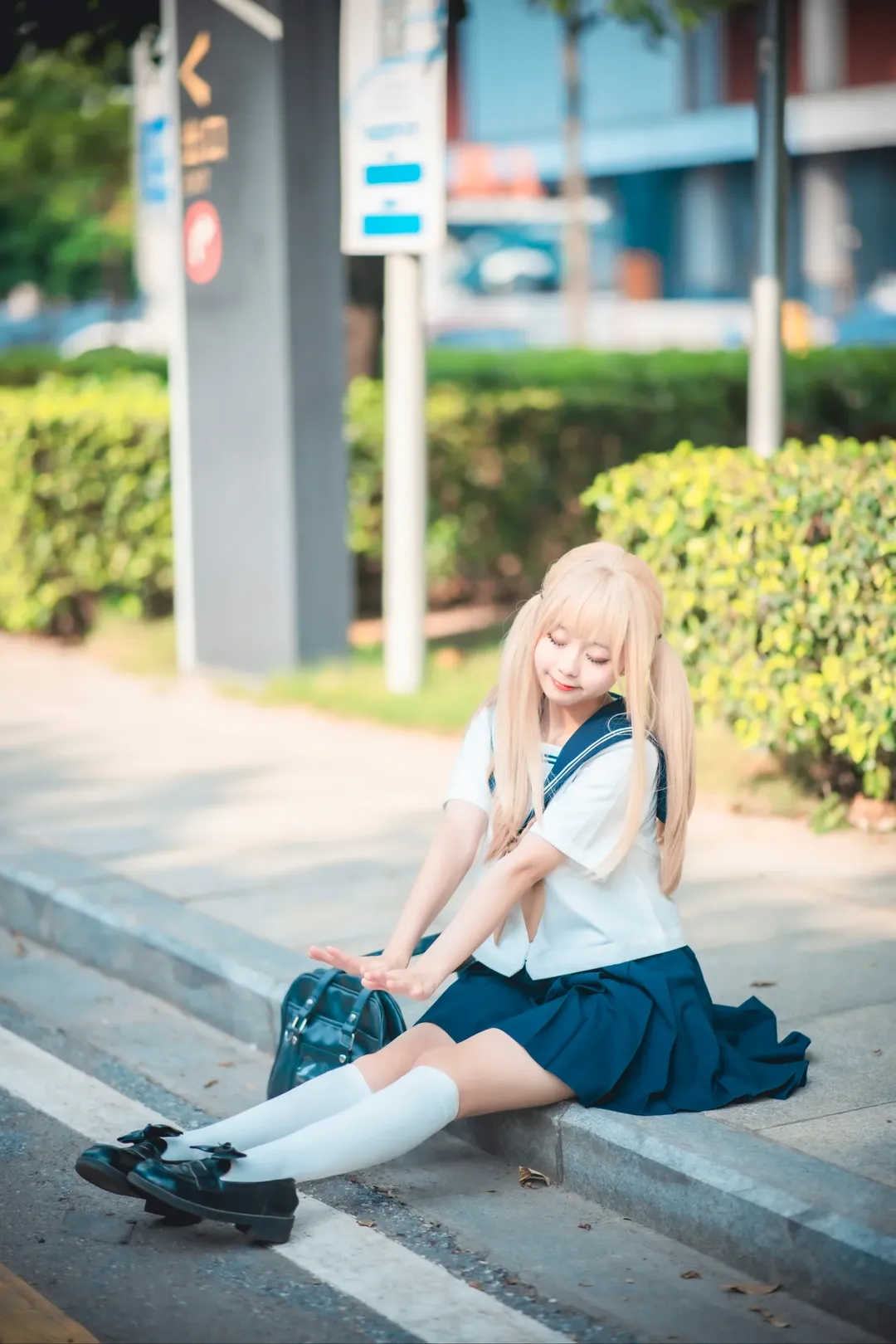 Convention photos, JK uniform photoshoot, Guangzhou CICF, Japanese-style aesthetic, Cute girl cosplay - Image 7