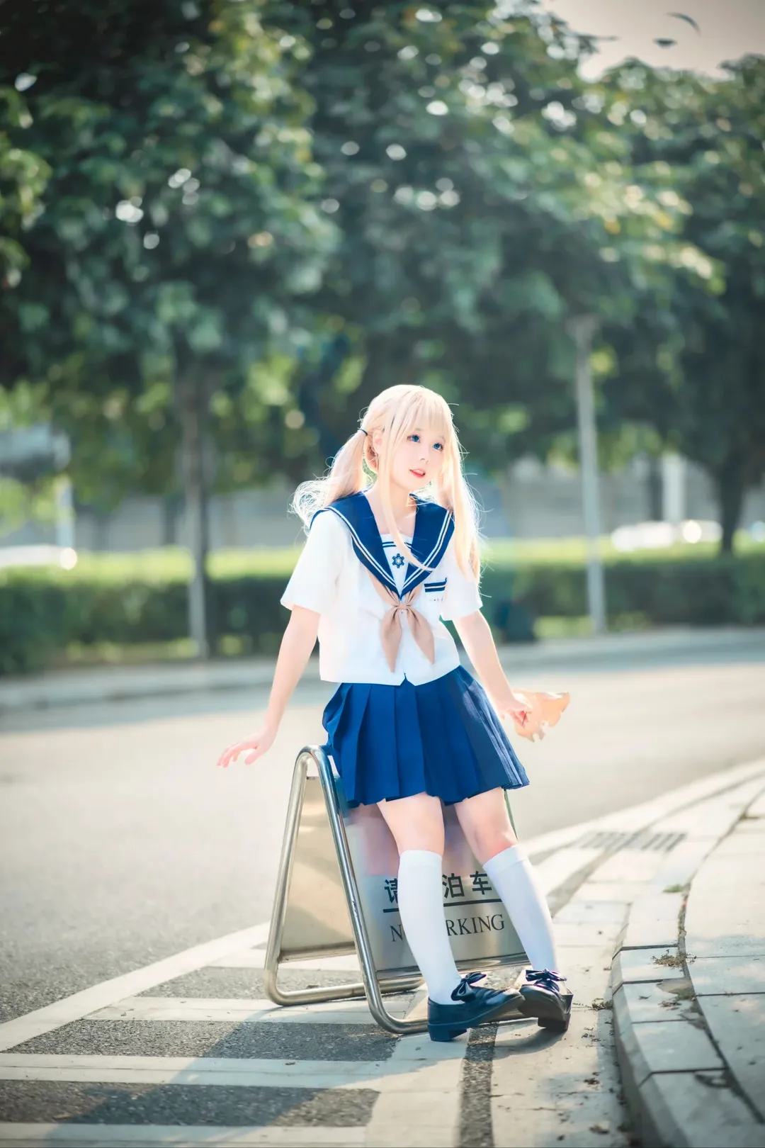 Convention photos, JK uniform photoshoot, Guangzhou CICF, Japanese-style aesthetic, Cute girl cosplay - Image 8