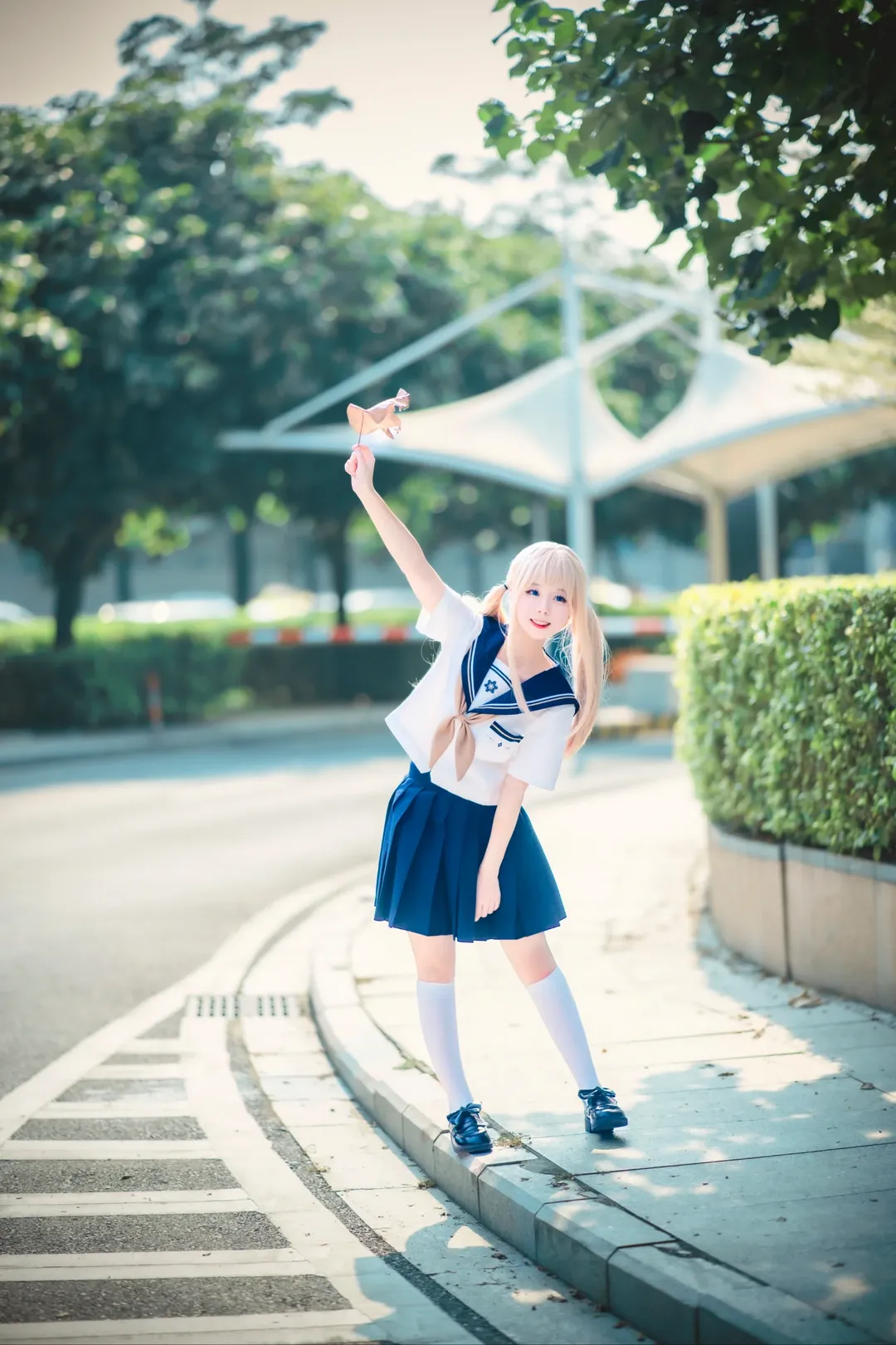 Convention photos, JK uniform photoshoot, Guangzhou CICF, Japanese-style aesthetic, Cute girl cosplay - Image 9