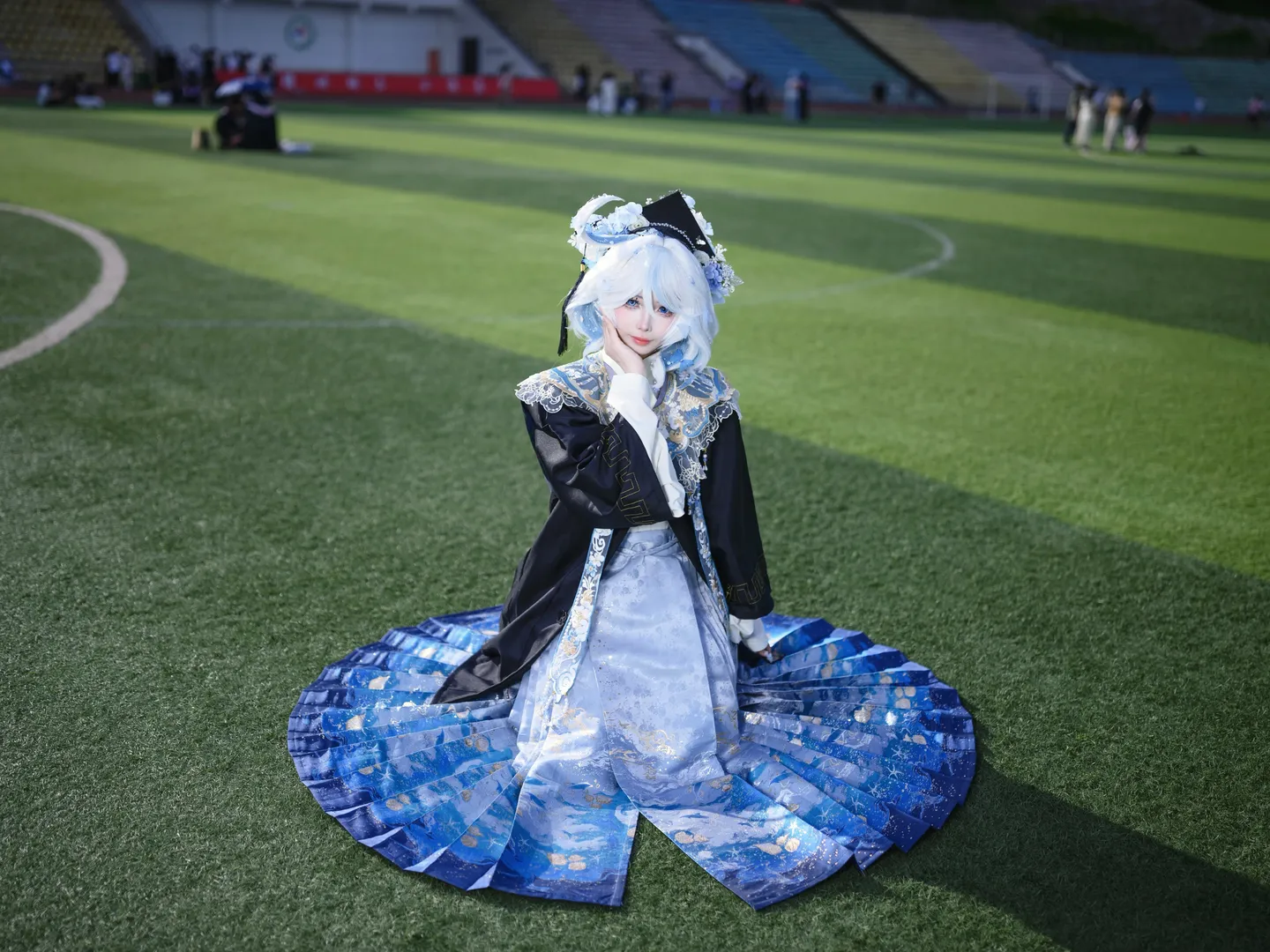 原神, フリーナ コスプレ, 卒業写真の服装, 学園コスプレ, セルフコーディネート - 7枚目