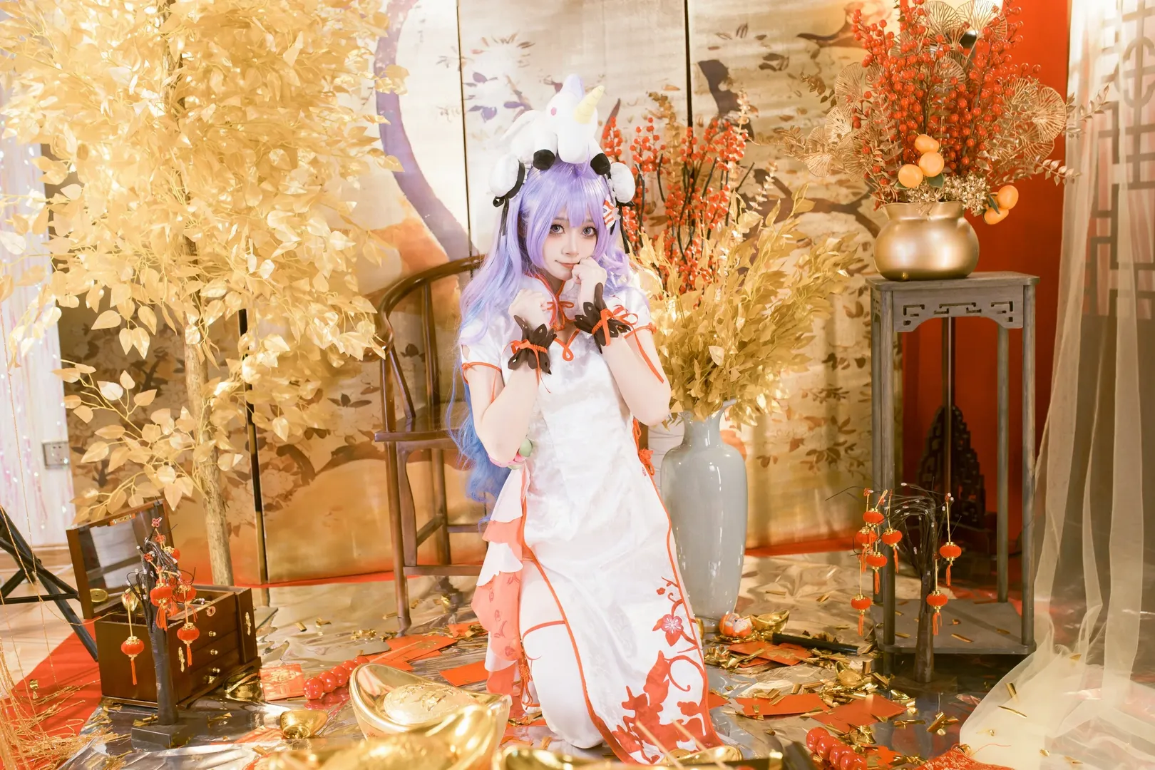 アズールレーン, 中国美学, ユニコーン コスプレ, 春節コスプレ, キャラクターポートレート - 11枚目