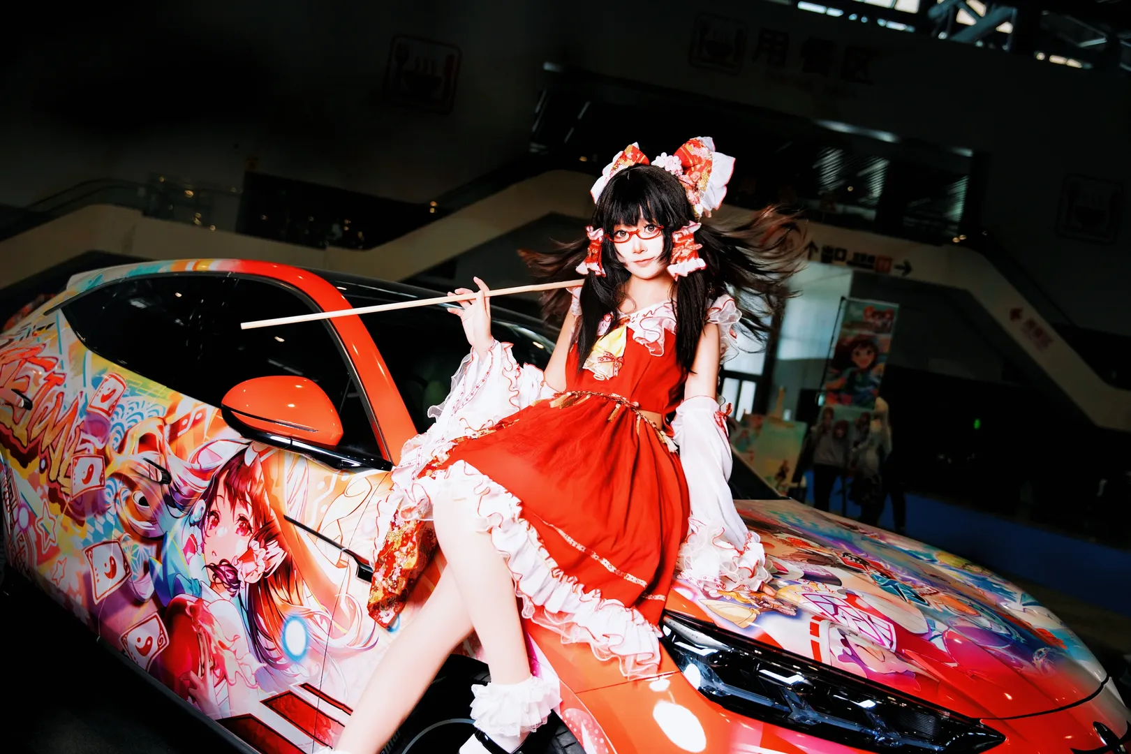 博丽灵梦cos, 东方project, 漫展返图, 痛车, 厦门漫展