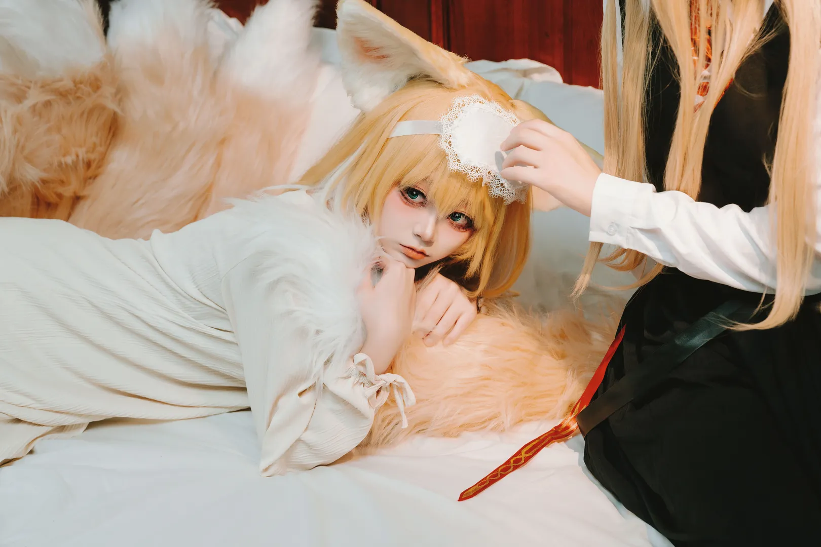 アークナイツ, 九尾の狐, スズランとヴァルピスフォリアのコスプレ, 獣耳日常, ペアコスプレ - 7枚目