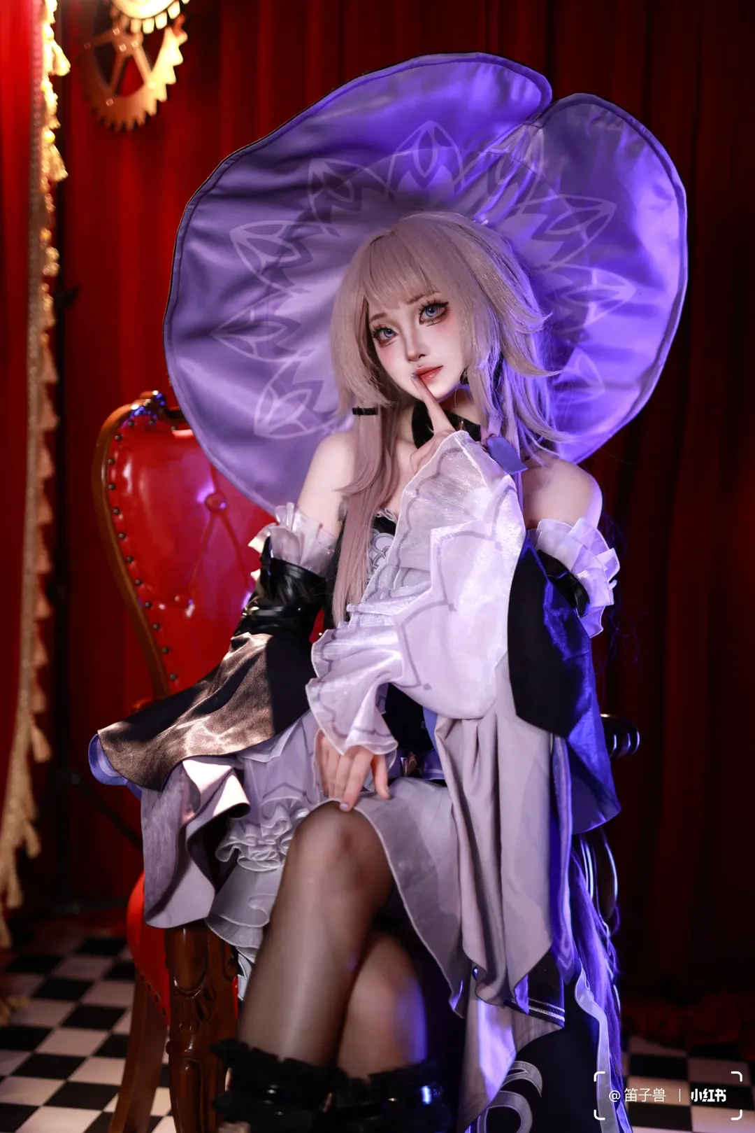 崩坏星穹铁道, 大黑塔cos, 魔女风格, cosplay摄影, 二次元还原 - 第3张
