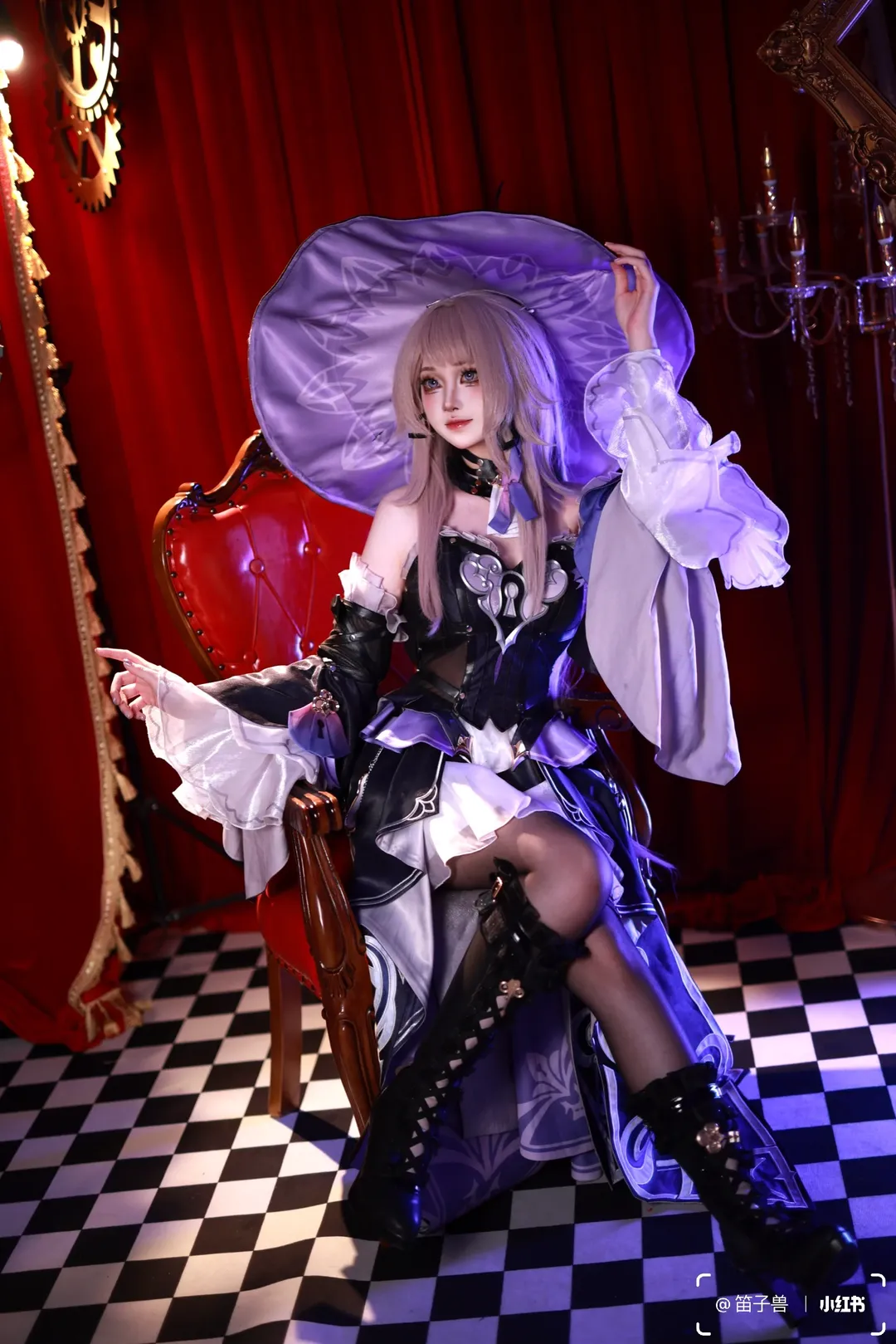 崩坏星穹铁道, 大黑塔cos, 魔女风格, cosplay摄影, 二次元还原 - 第4张