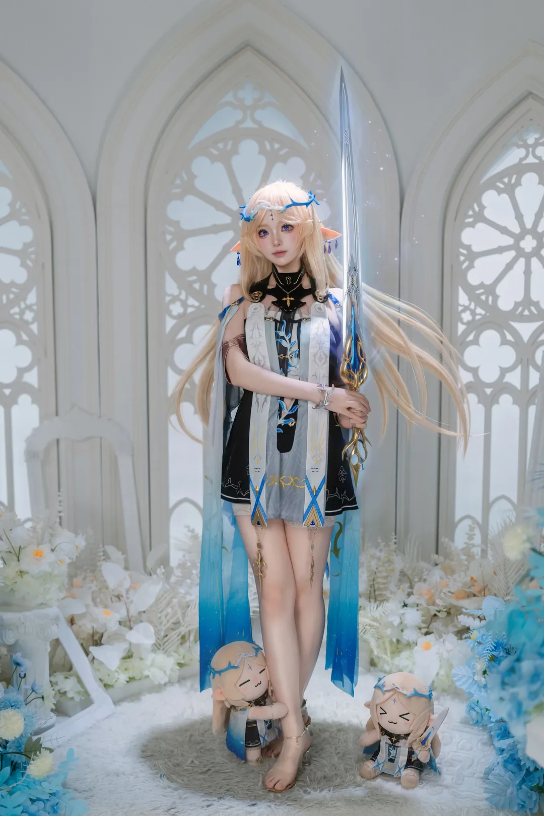 鸣潮, 写真, cosplay, 卡提希娅cos, 圣女 - 第3张