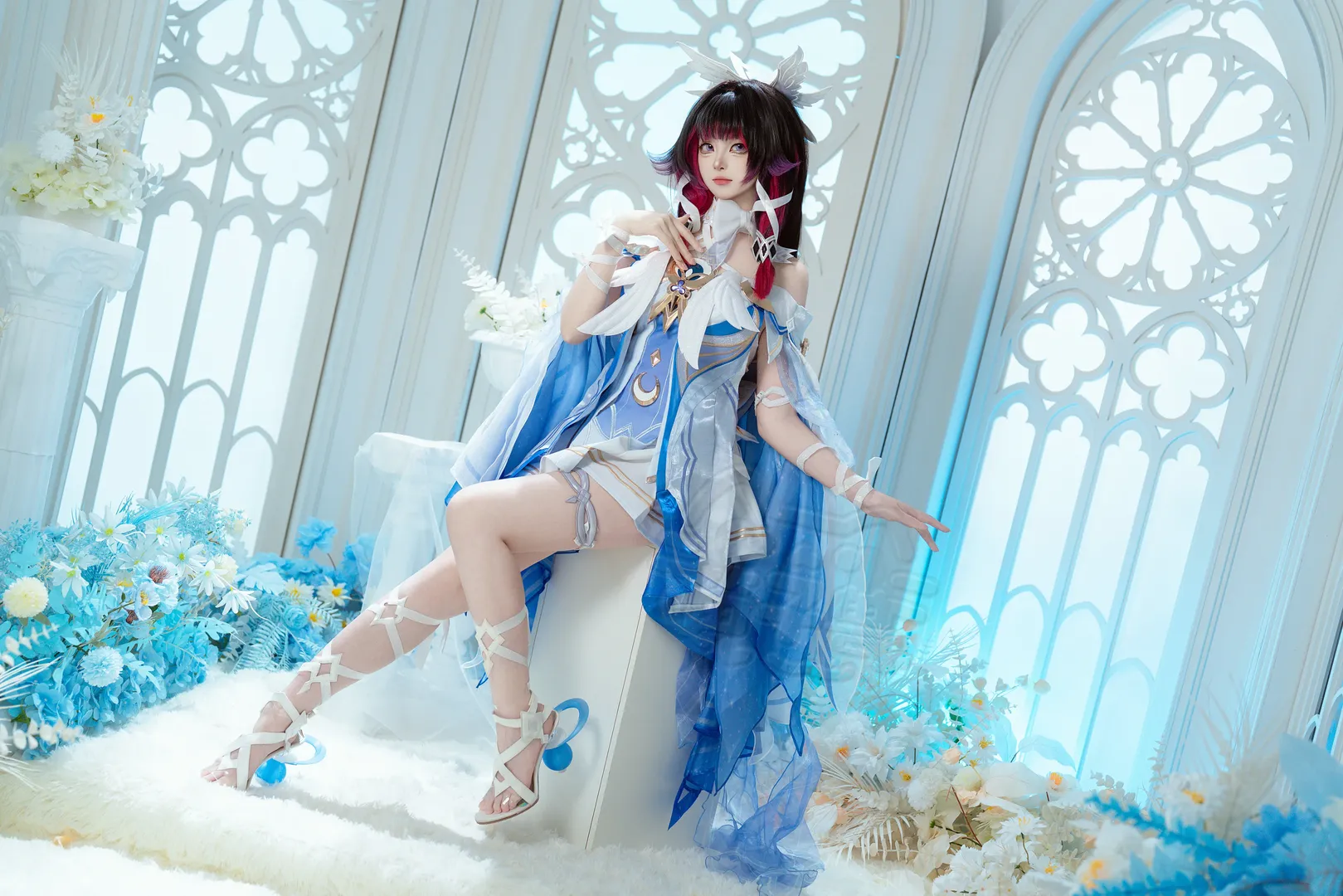 ロールプレイ, 原神, コロンビーナ コスプレ, コスプレ撮影, 二次元メイク
