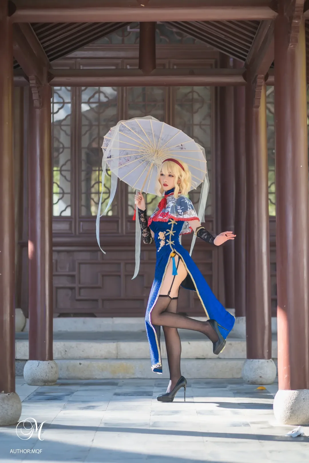 二次元撮影, アリス コスプレ, 東方Project, チャイナドレス, 深圳 写真撮影 - 3枚目